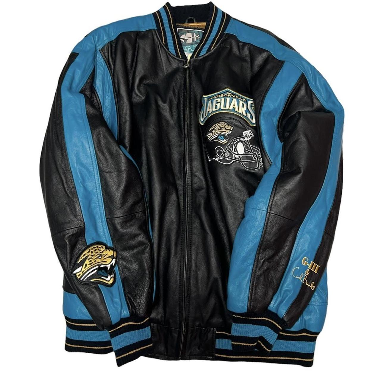 NFL Jacksonville Jaguars Leather Jacket Size XL - Depop