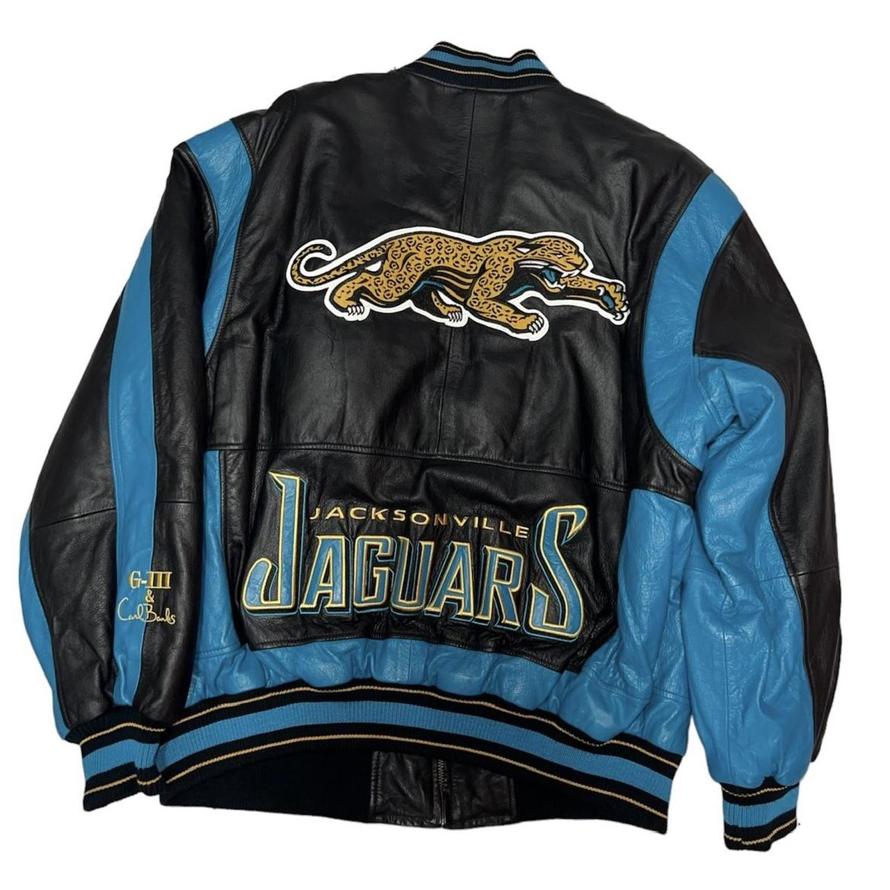 NFL Jacksonville Jaguars Leather Jacket Size XL - Depop