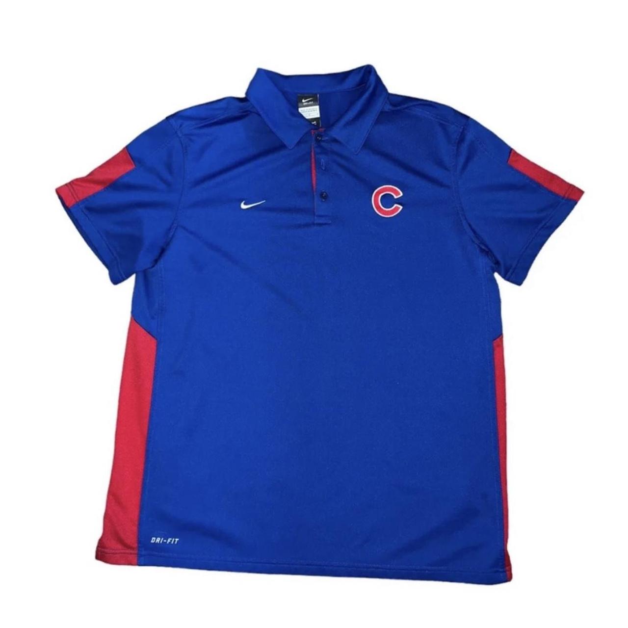 Nike Dri Fit Chicago Cubs Authentic Baseball Polo