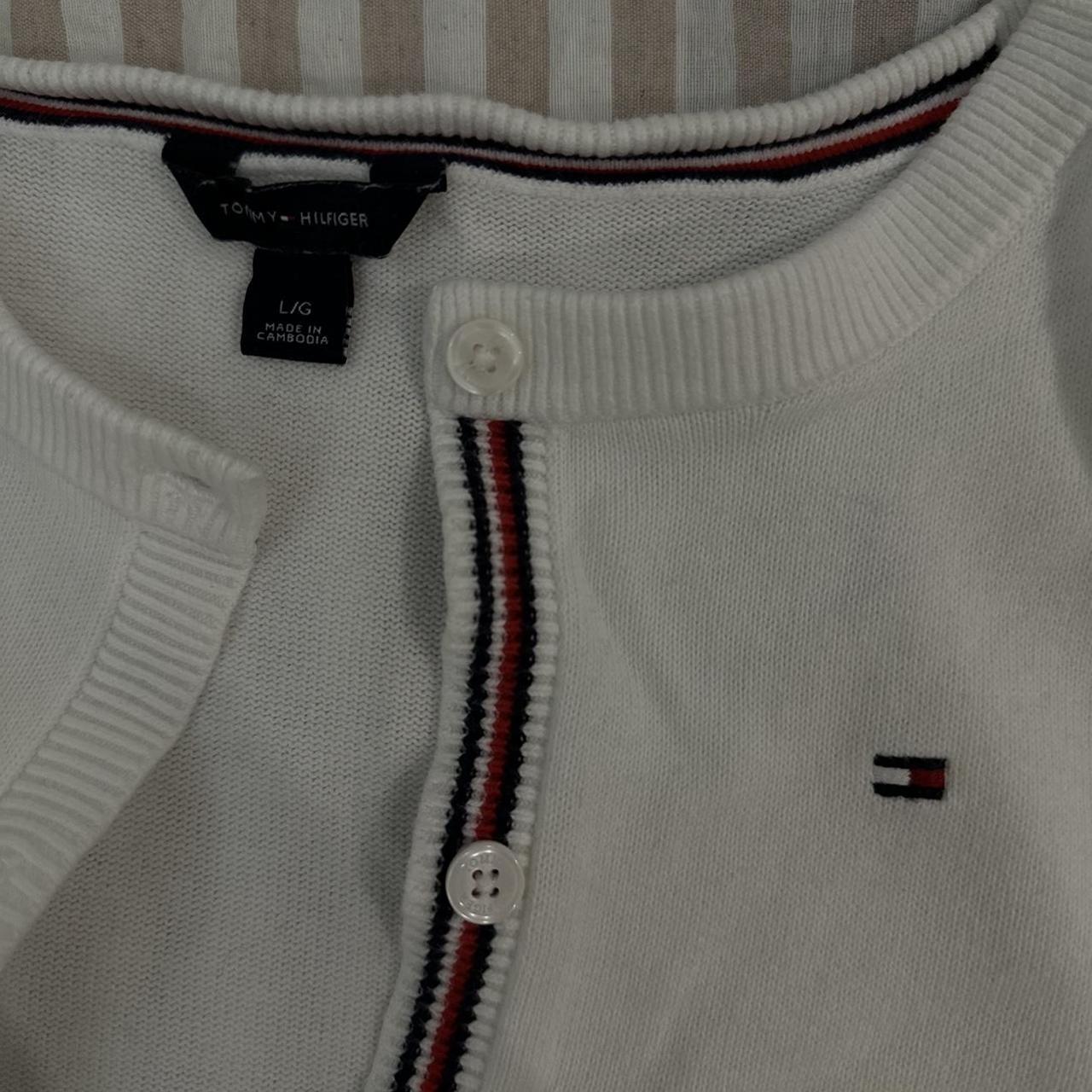 Tommy Hilfiger Women S White Cardigan Depop