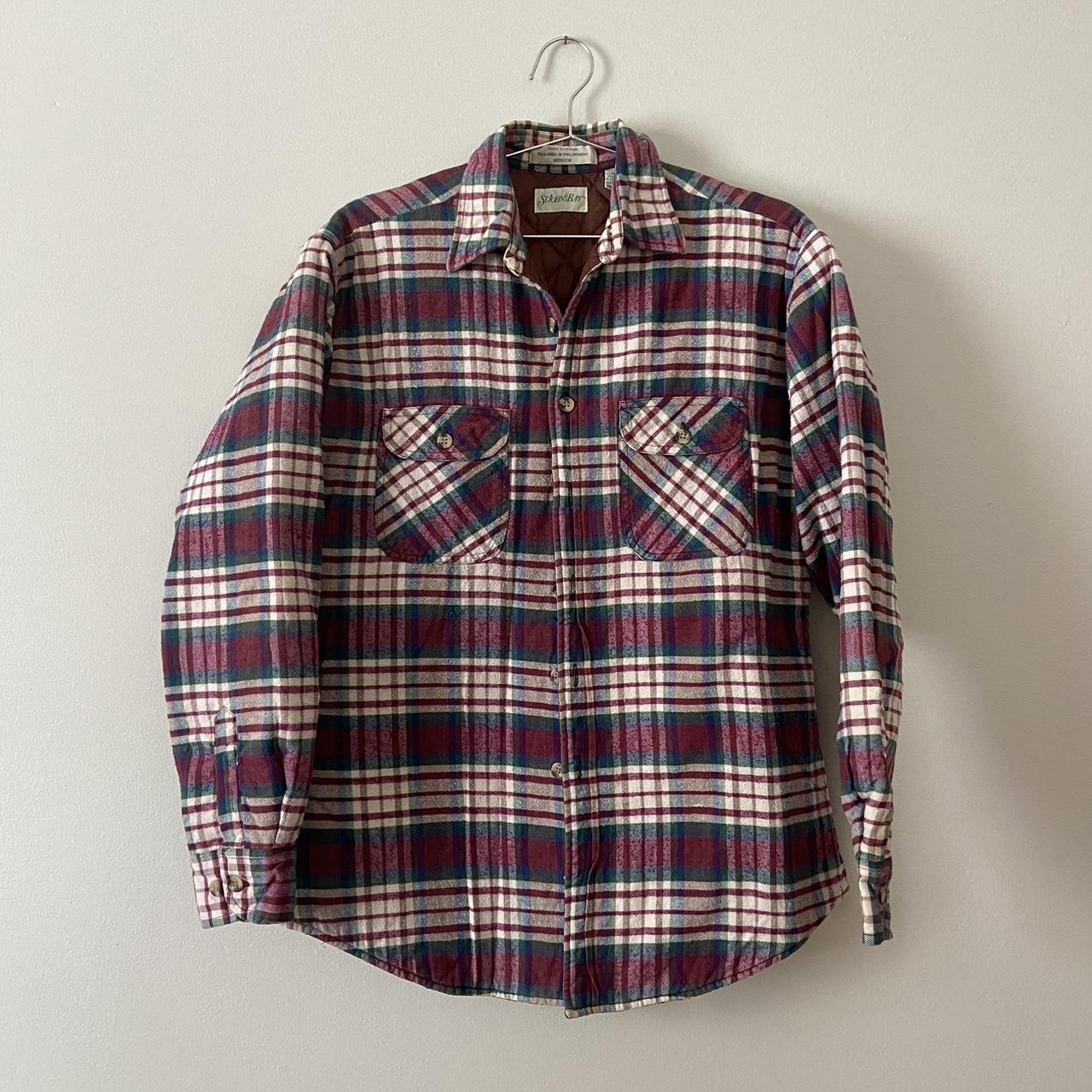 Medium lined flannel. 100% cotton. Vintage St.... - Depop