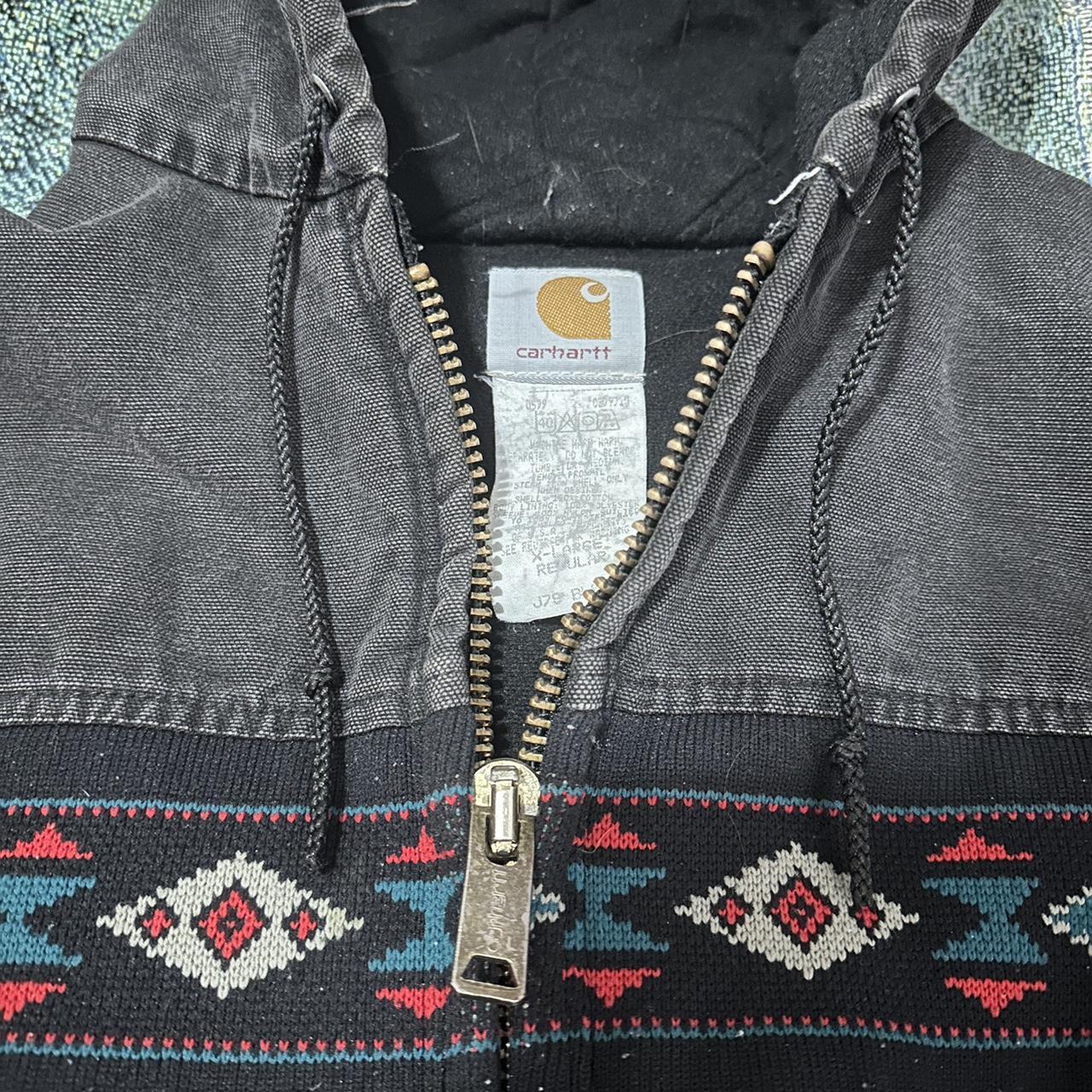 vintage aztec carhartt jacket - Depop