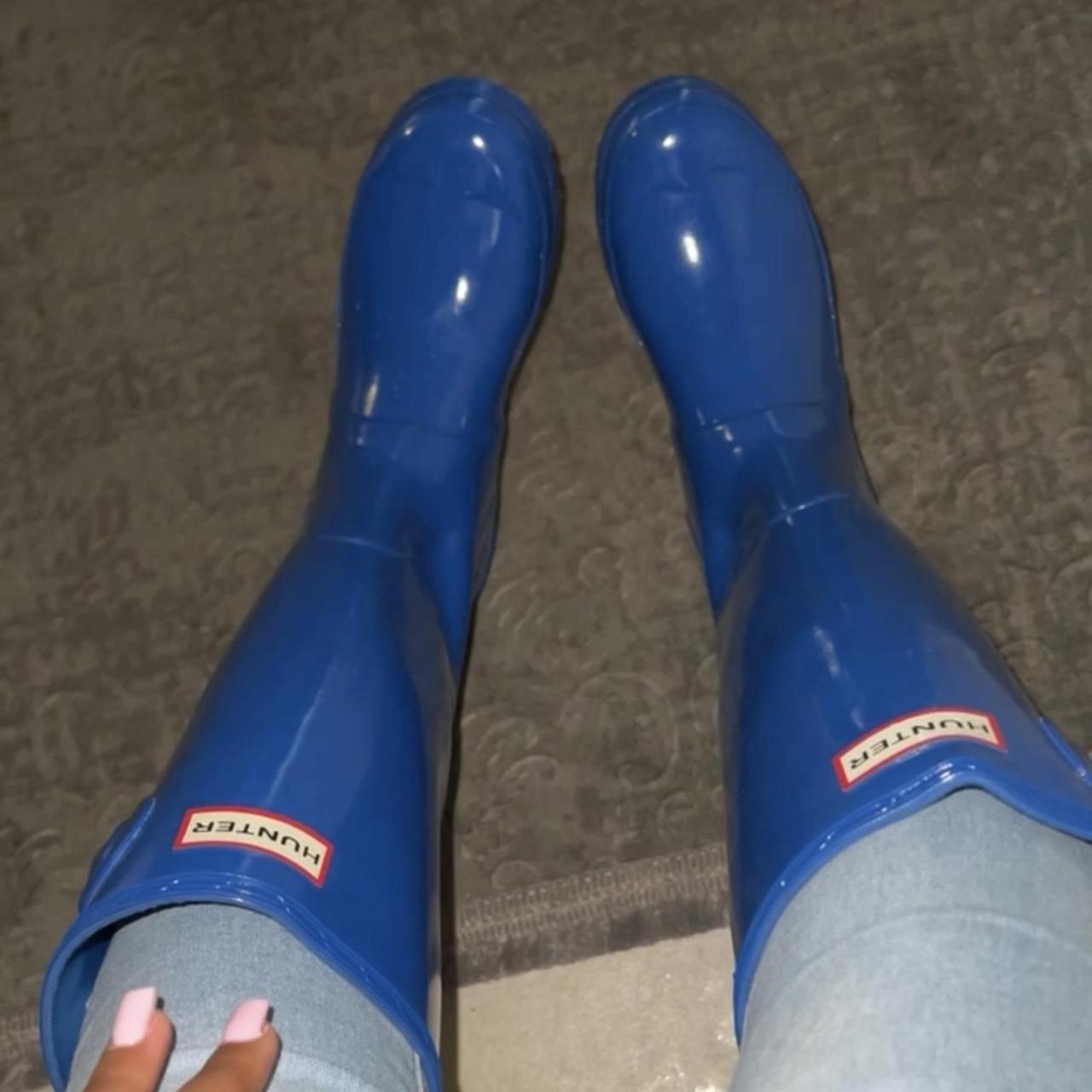 Royal blue 2024 hunter boots