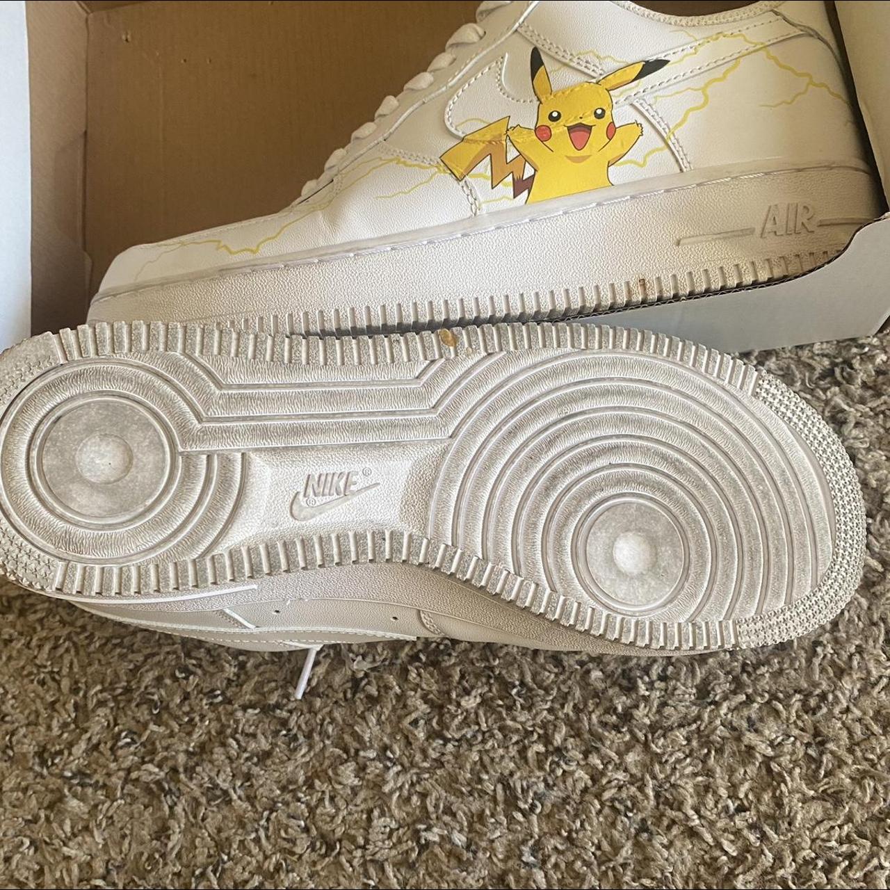 Pikachu Air Force 1s size 9 1 2 men s very clean Depop