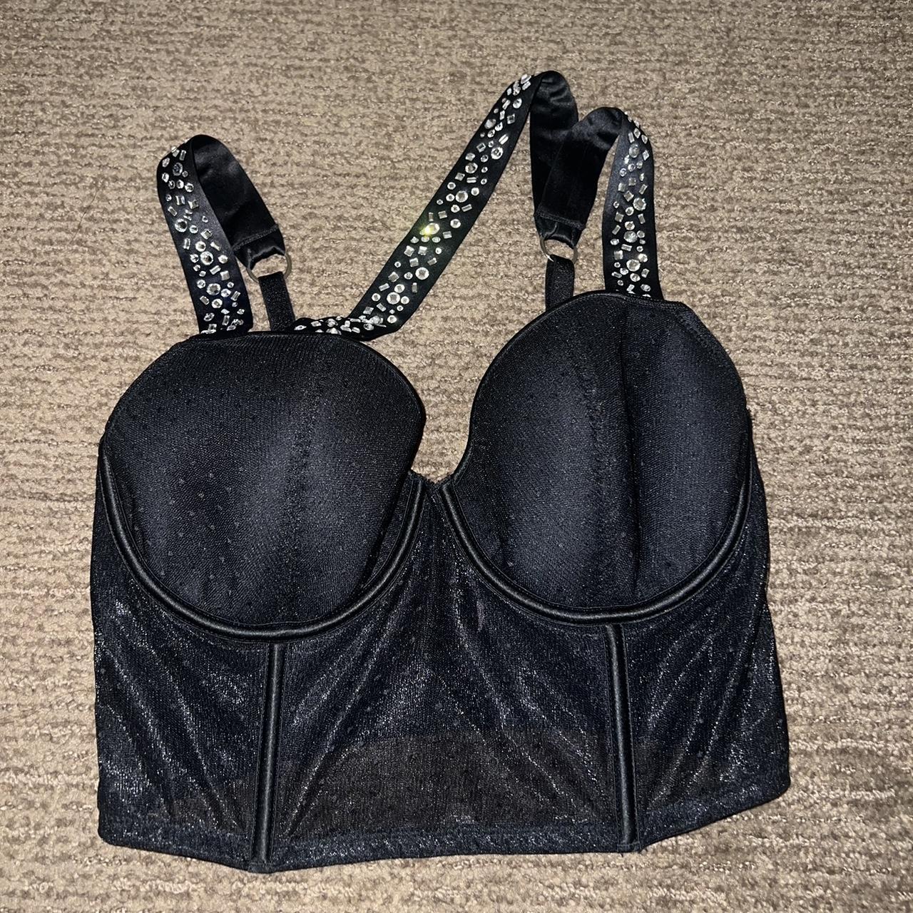 Victoria's Secret corset top/lingerie. Rinestones - Depop