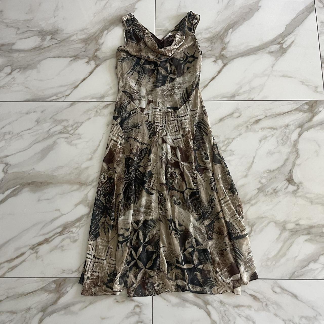 Robbie Bee Women's Dress Brown/Multi L – 2000's Vintage Robbie