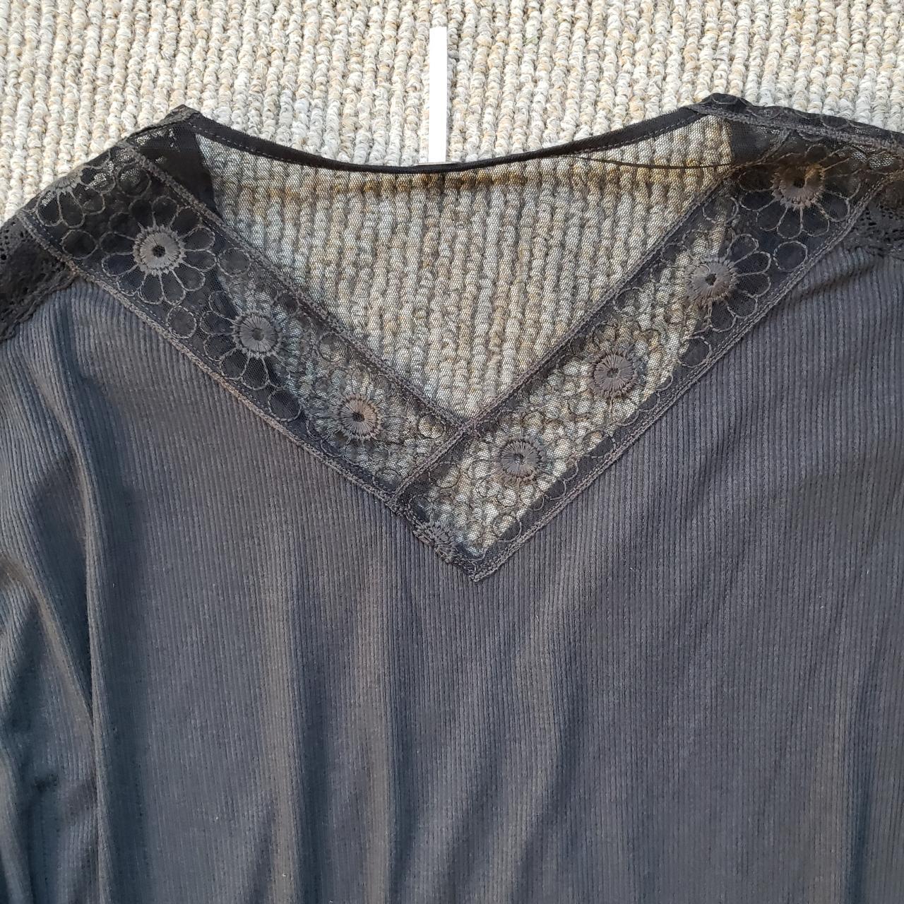 Free People 'Lola' Lace Tunic Top Brown... - Depop