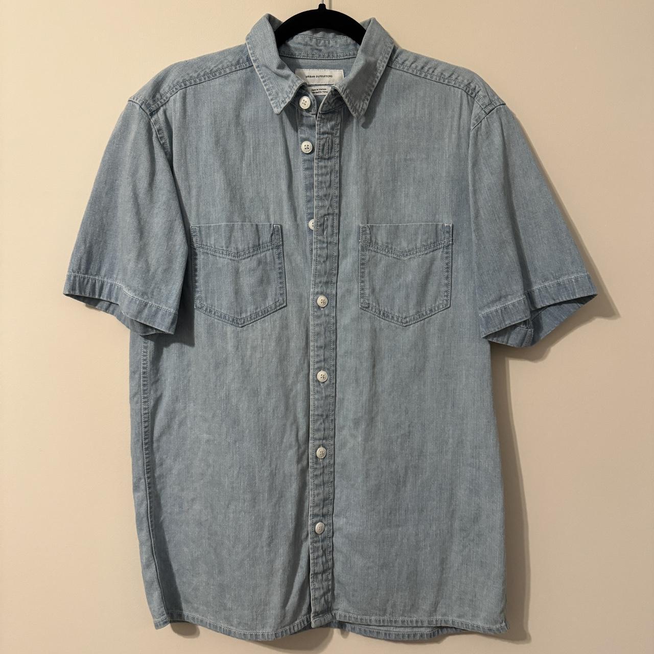 Urban Outfitters size small light blue button... - Depop