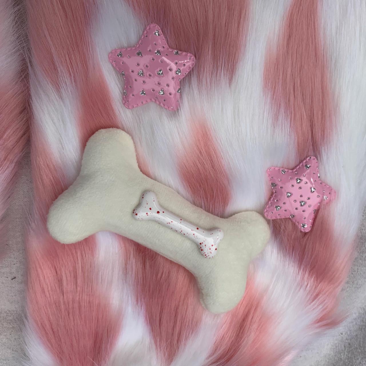 y2k pink fur leg warmers, 2piece bundle including a... Depop