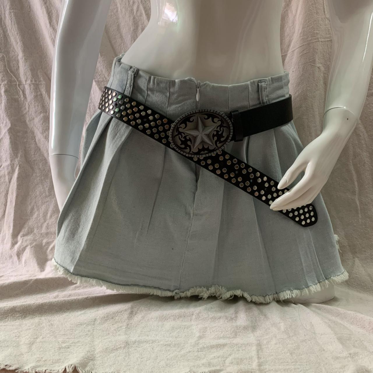 Women's Black And Silver Belt | Depop