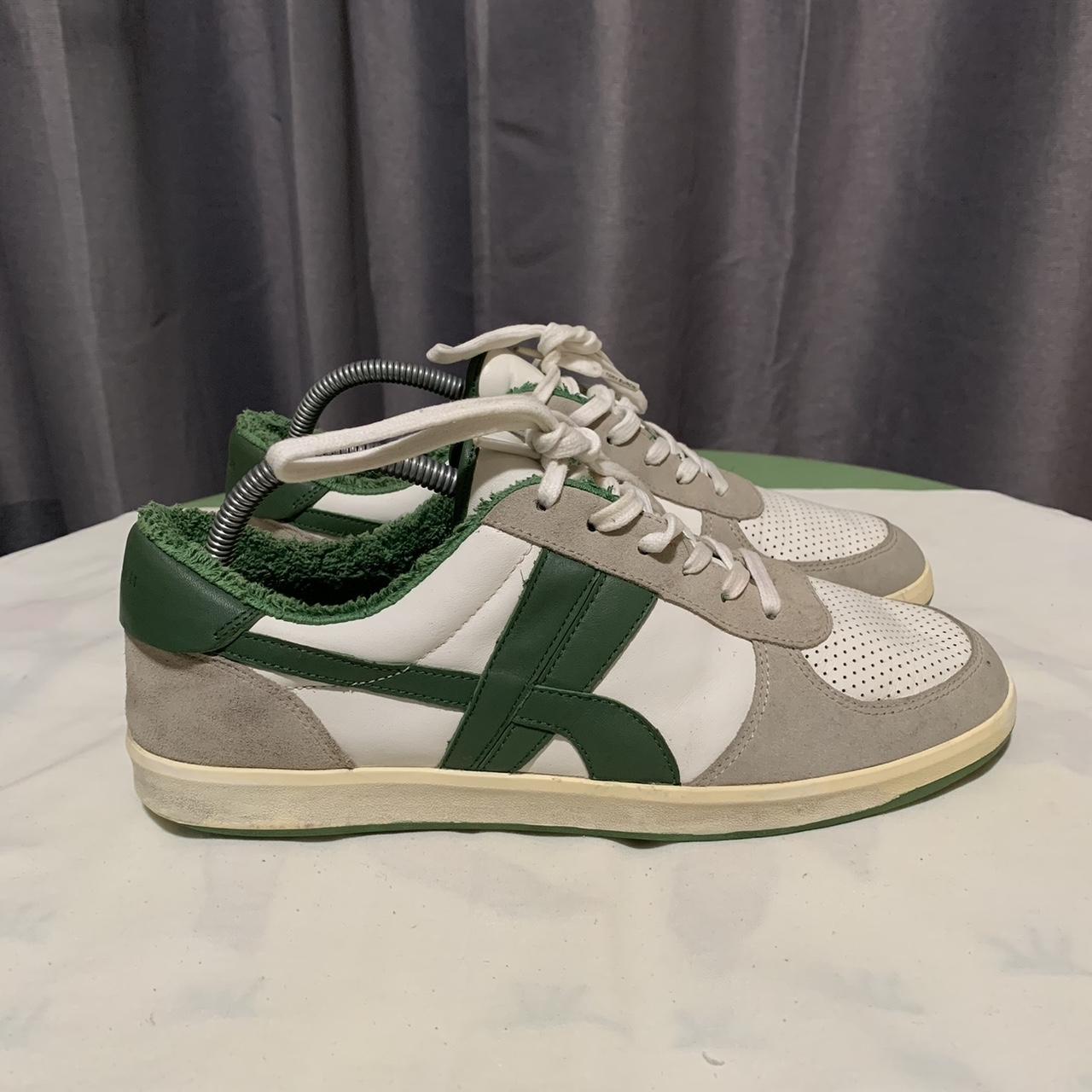 Tory Burch Hank Court Mix Leather Fur Sneakers Men s Depop