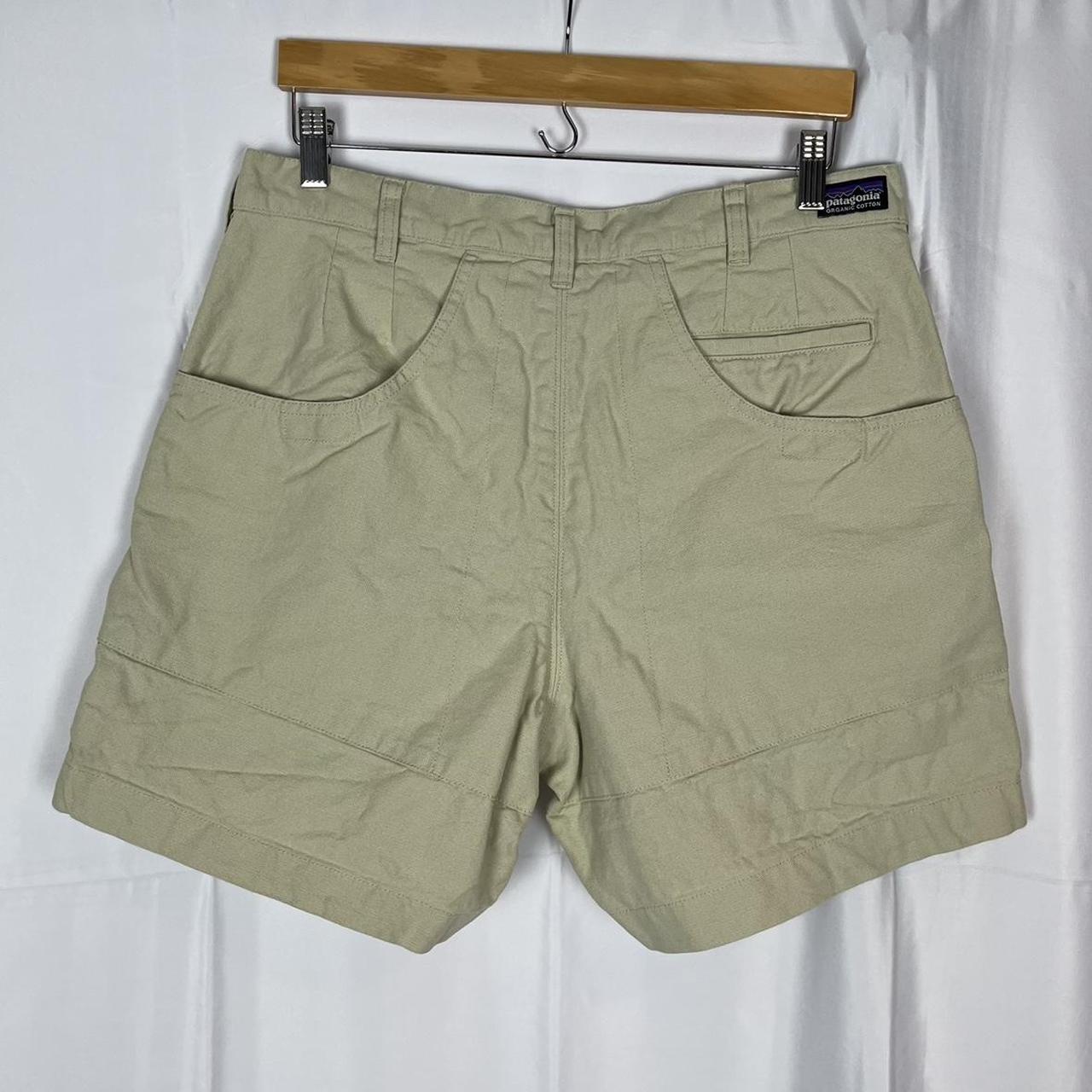 Patagonia Men's Khaki and Cream Shorts Depop