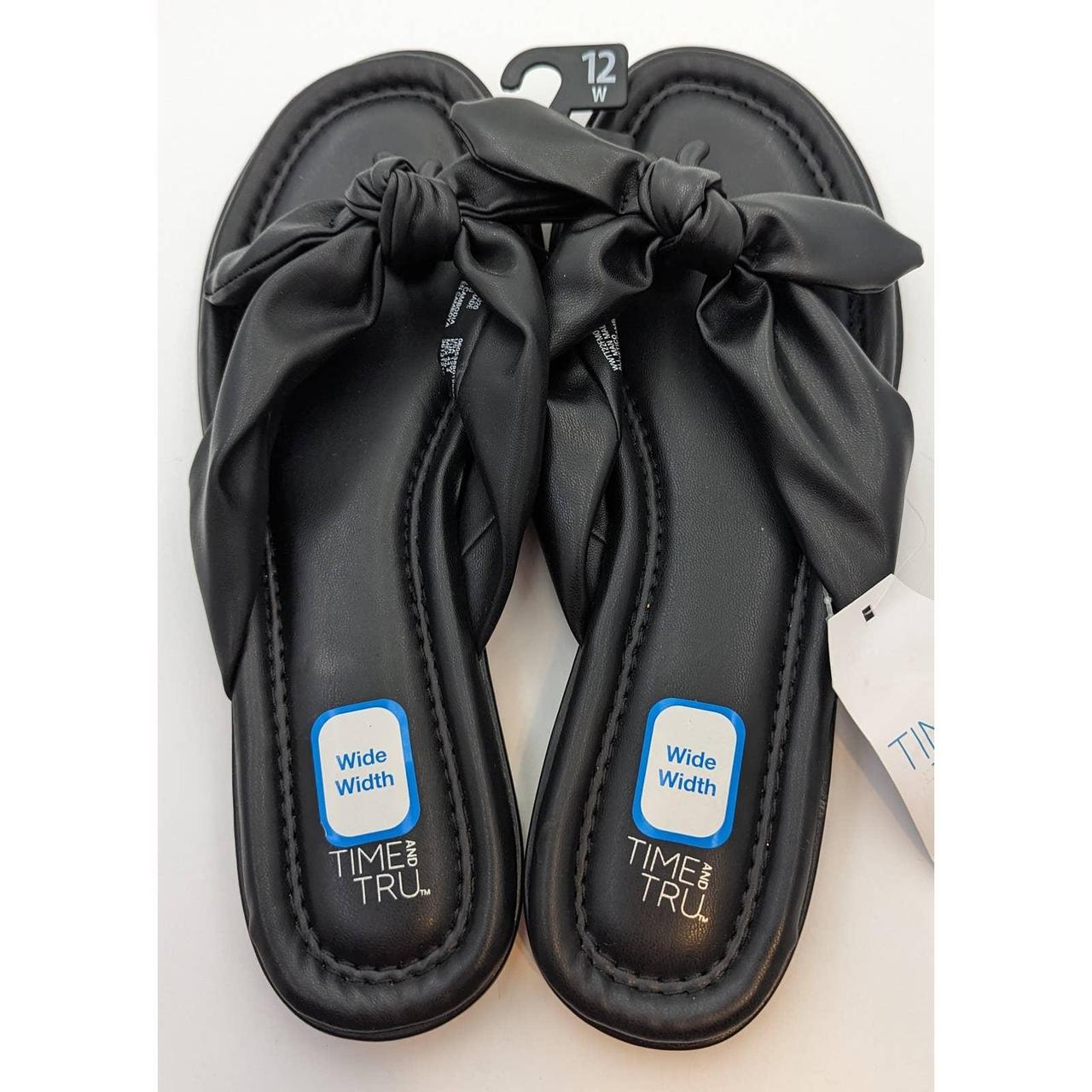 Time and Tru Women's Bow Slide Sandal