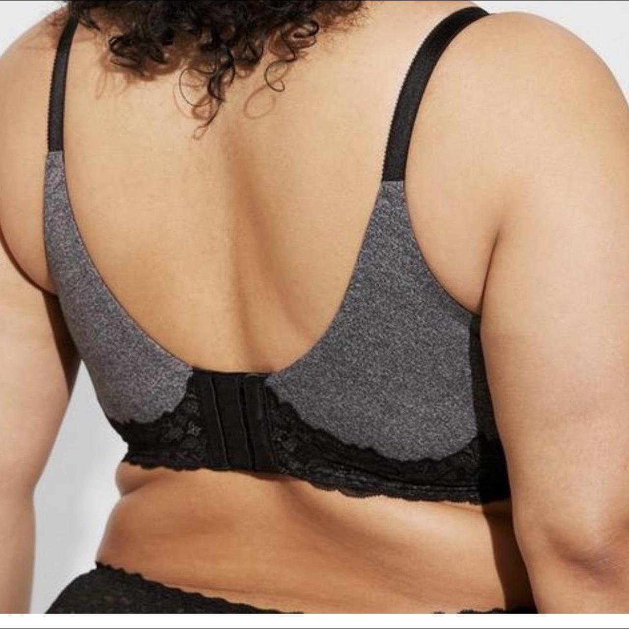 Grey wire free full coverage bra SIZE 50 DD bras... Depop