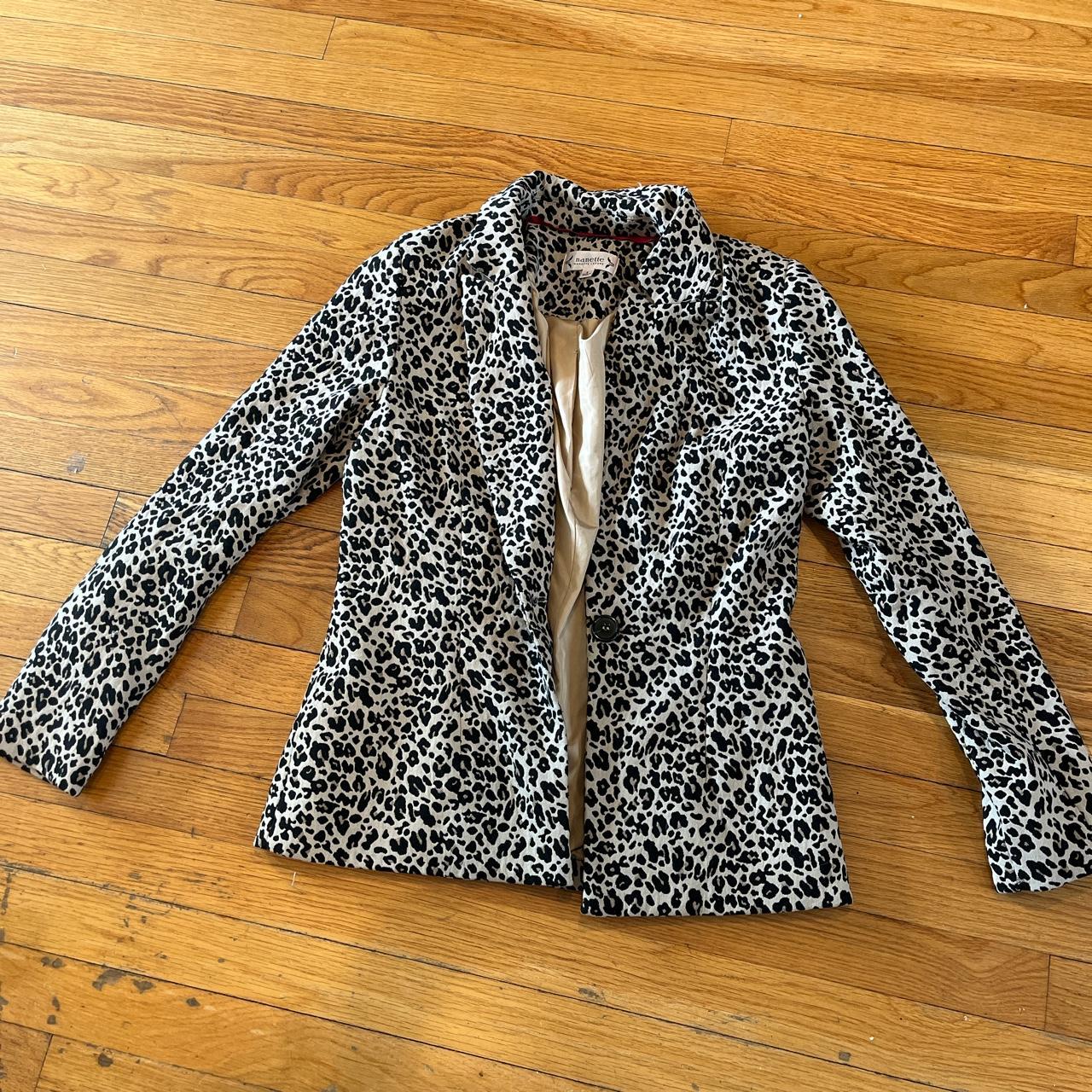 blazer #leopardprint #nanettelepore Nanette Lepore... - Depop