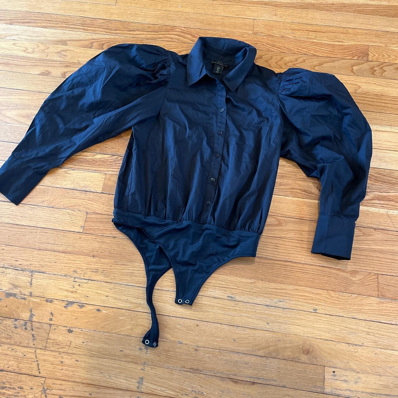 House of Harlow Women's Black Blouse Depop