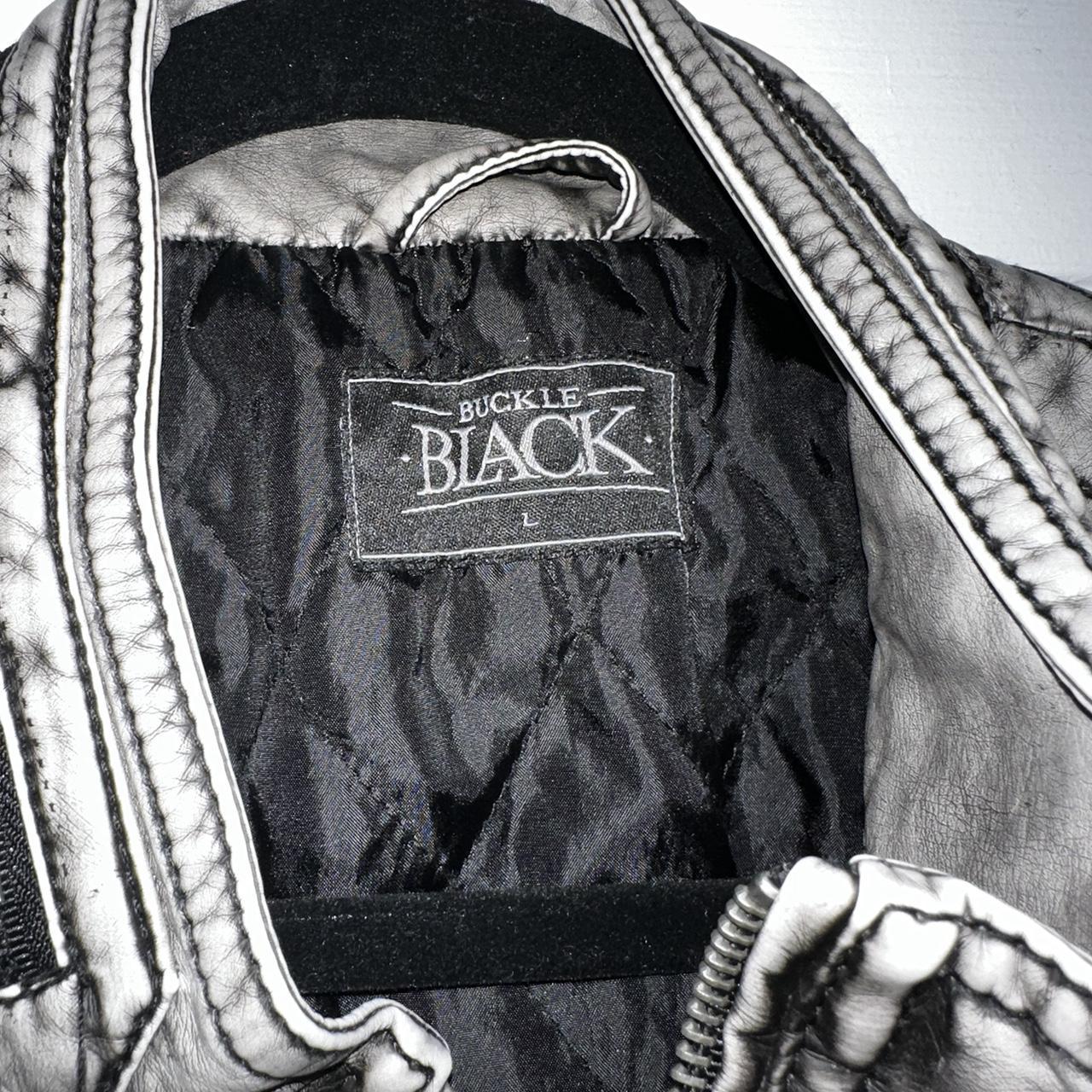 Buckle Black Men's Grey Jacket (4)