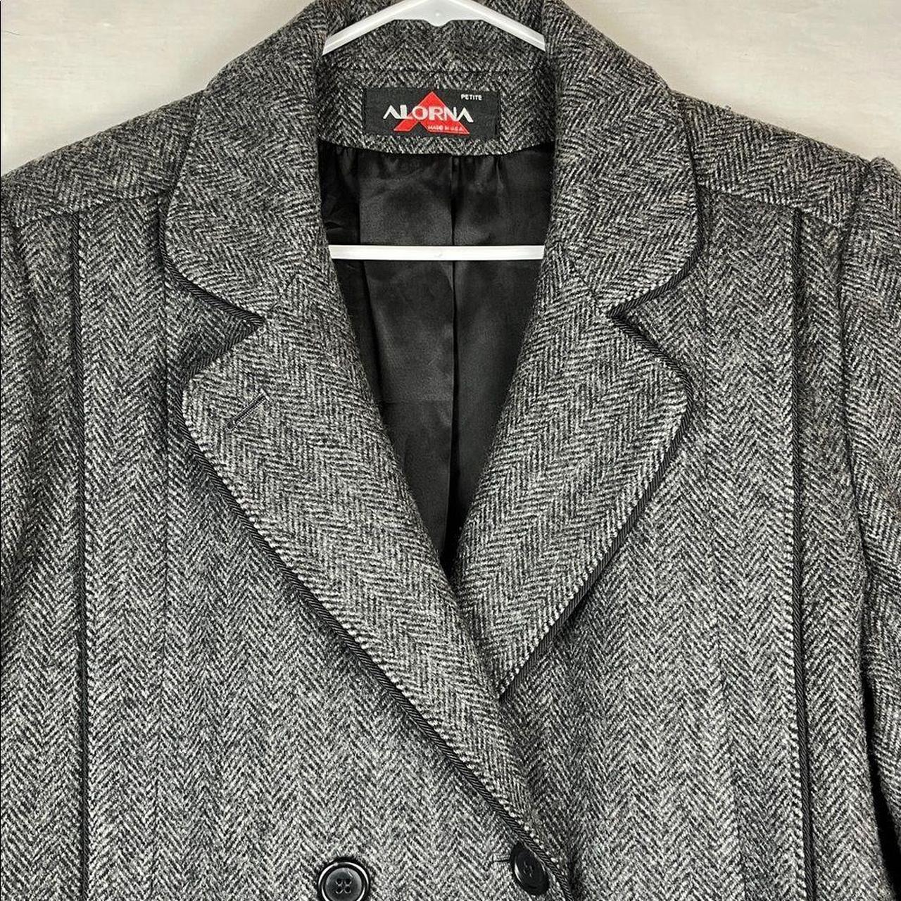 Source Unknown Women's Peacoat - Grey/Black - L –… - image 3