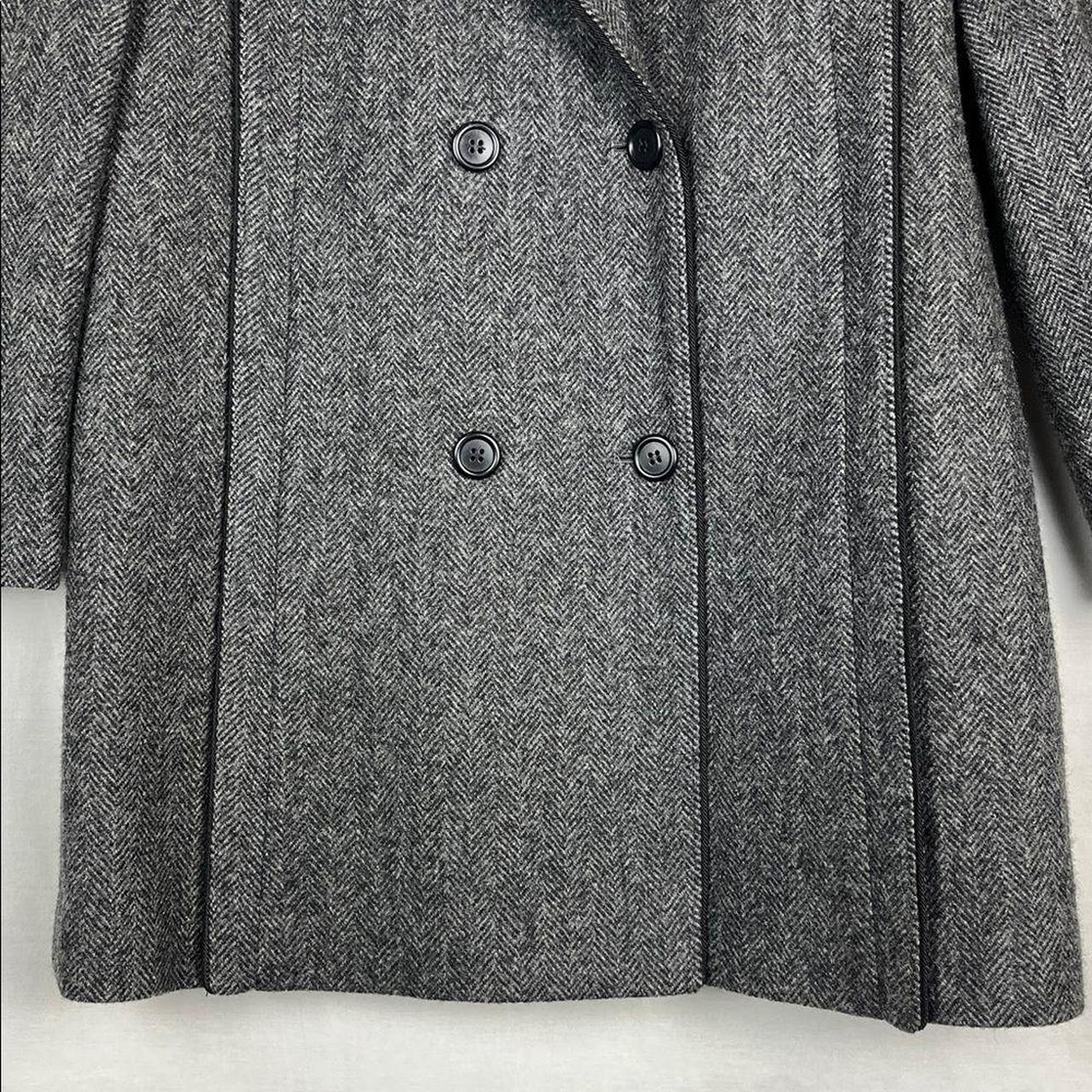 Source Unknown Women's Peacoat - Grey/Black - L –… - image 2