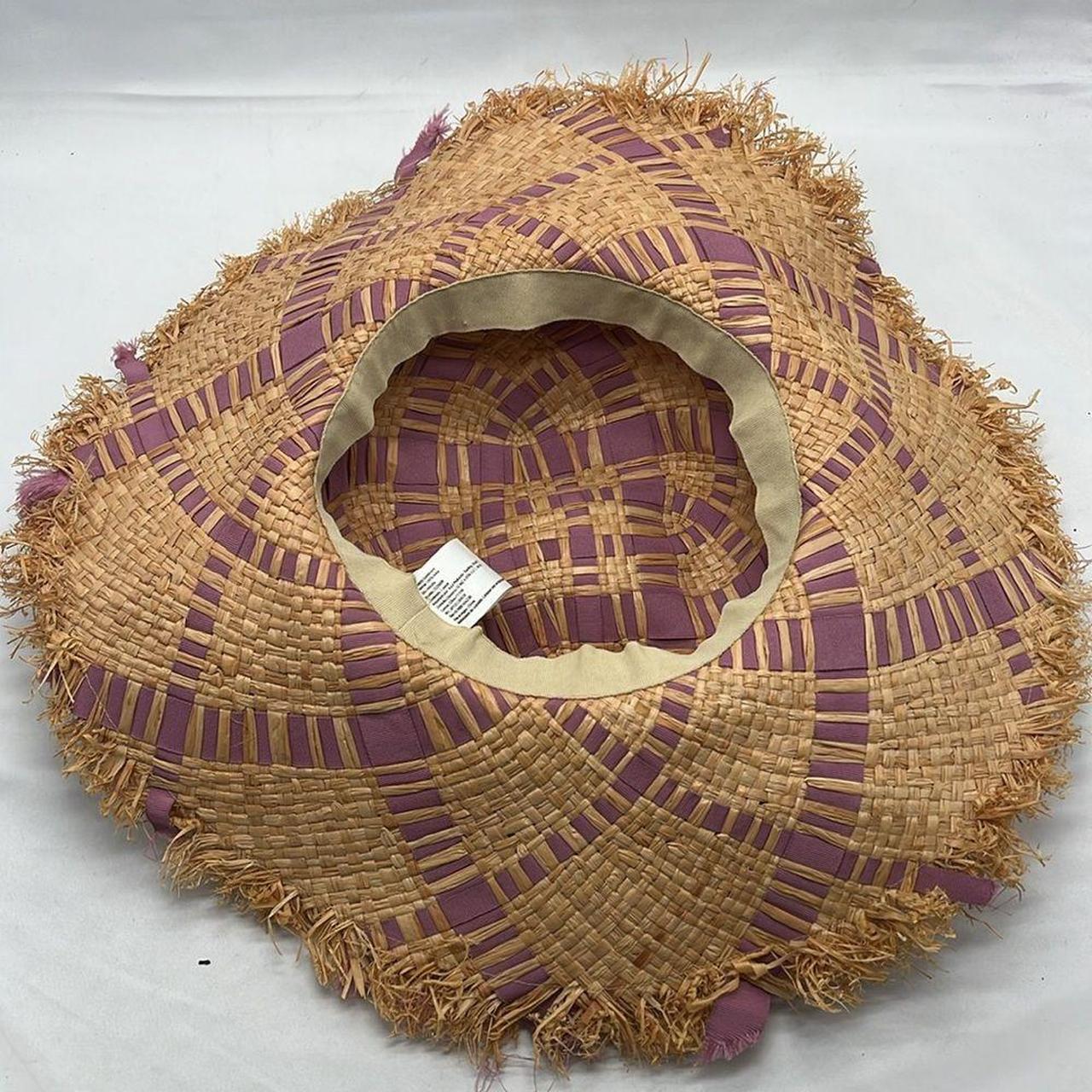Source Unknown Women's Straw hats - Purple/Brown … - image 4