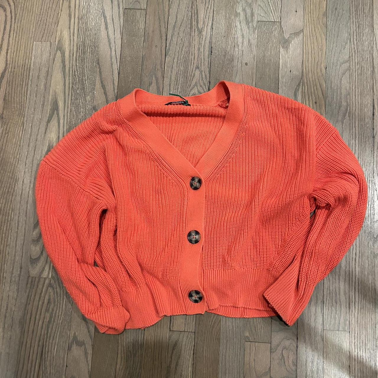 ORANGE UNISEX CARDIGAN Great condition, quality,... - Depop