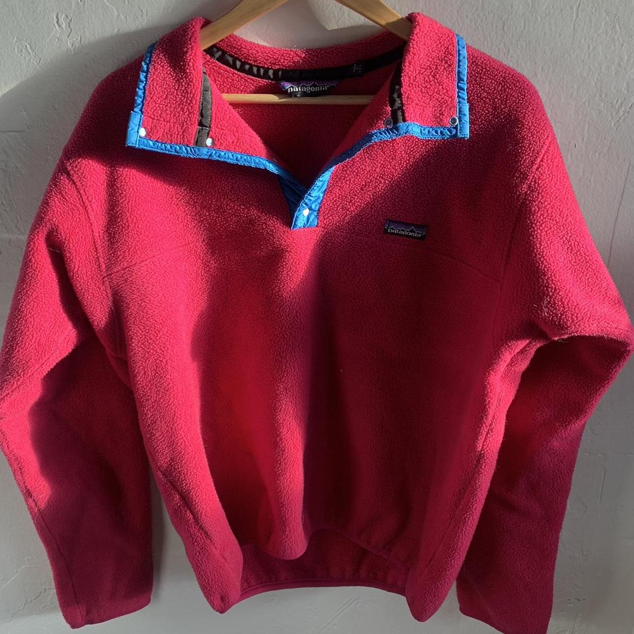 Pink hotsell patagonia sweatshirt