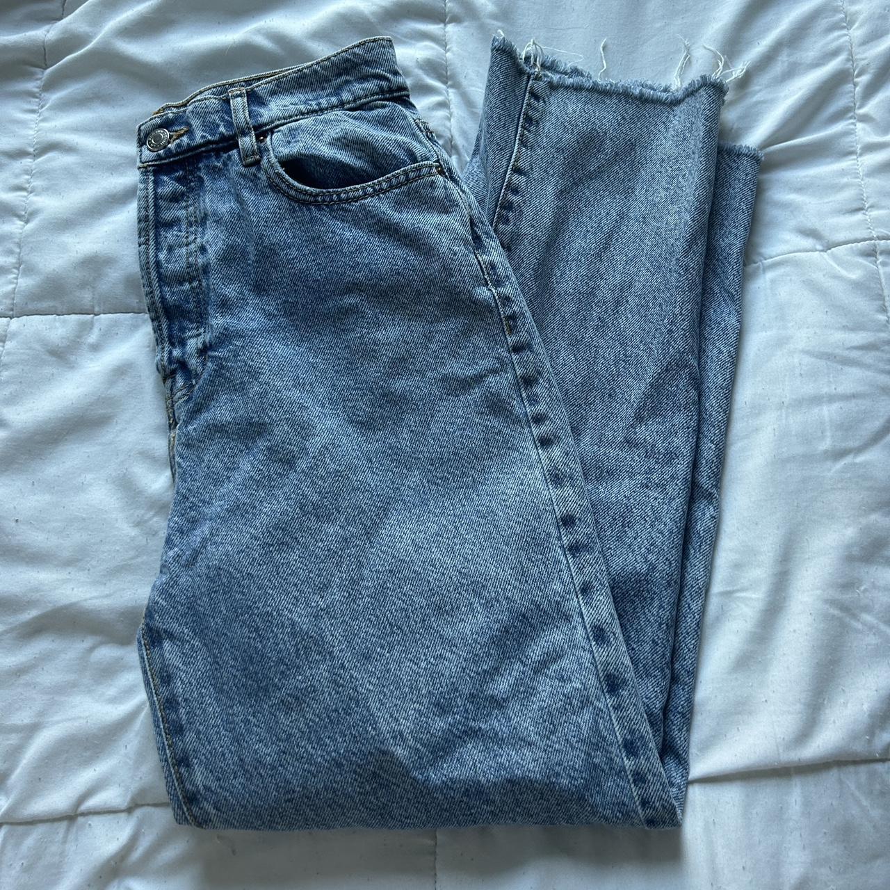 pacsun high rise straight jeans W 27 worn a couple... - Depop