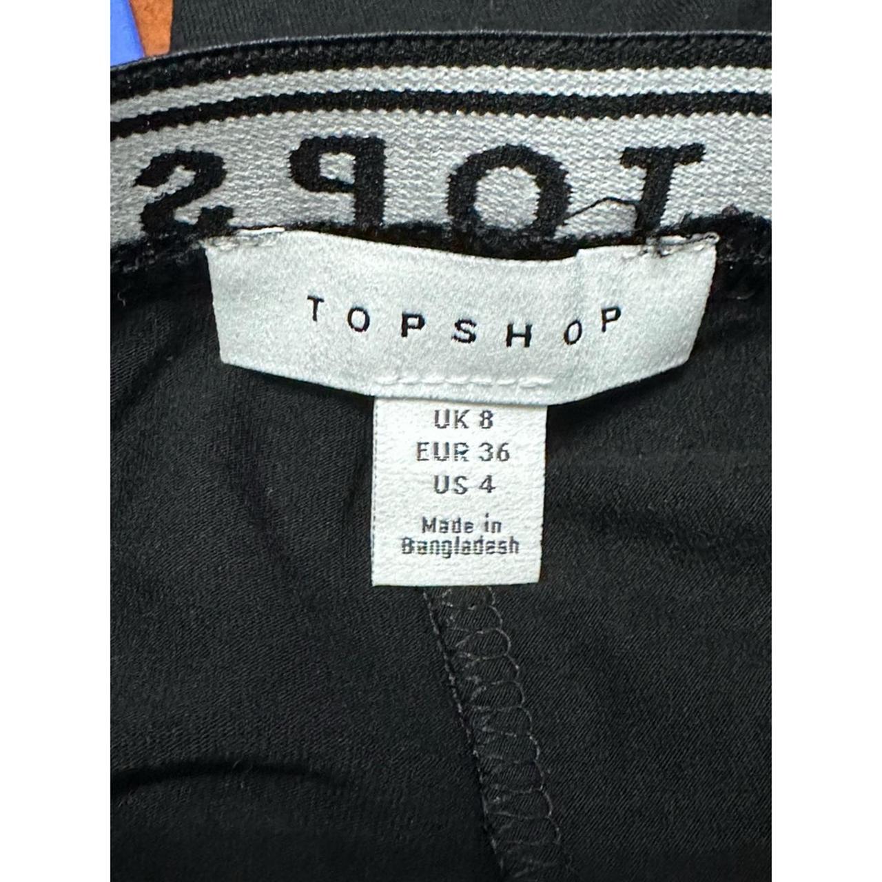 Topshop Womens Leggings Black High Rise Stretch Full - Depop