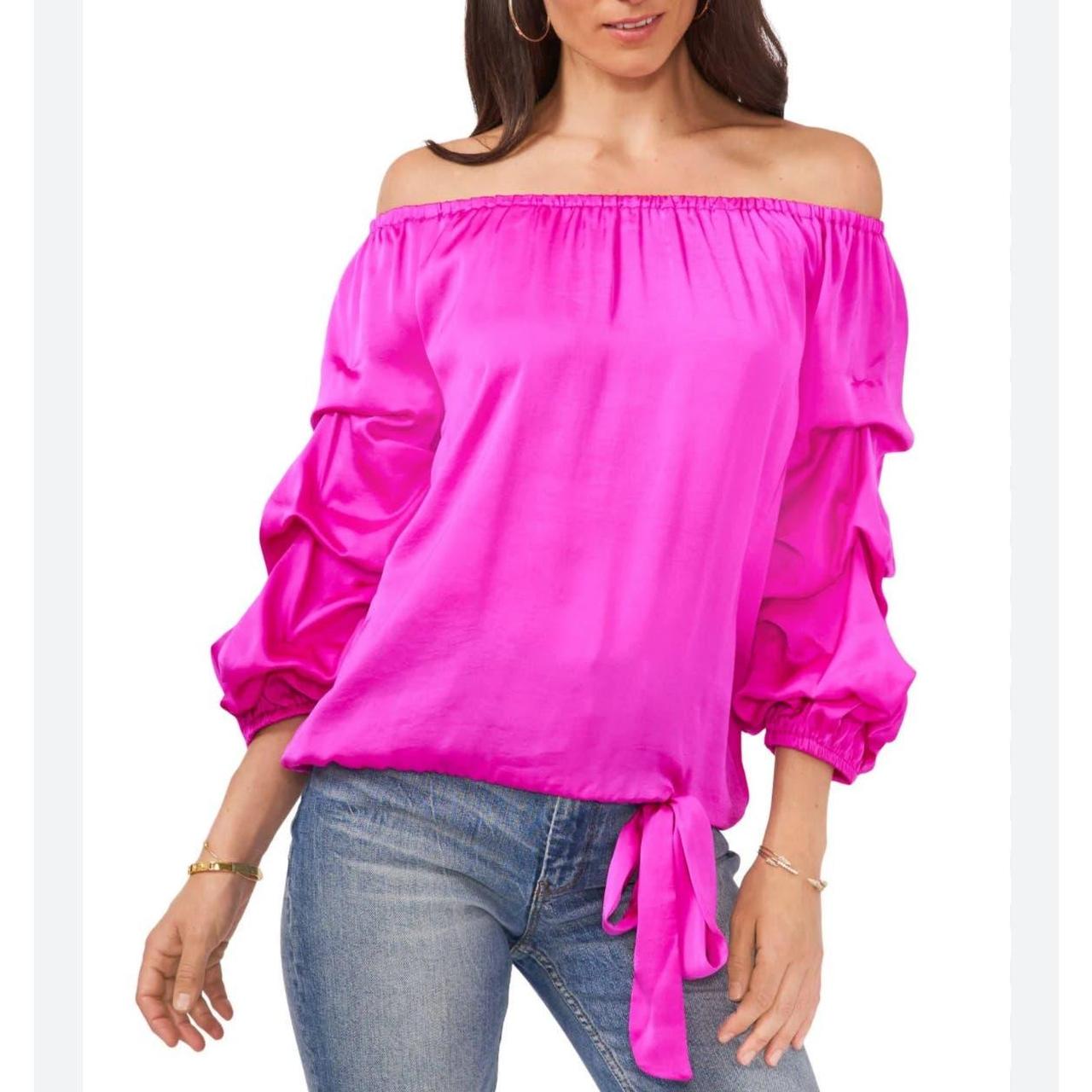 Vince camuto pink blouse hot sale