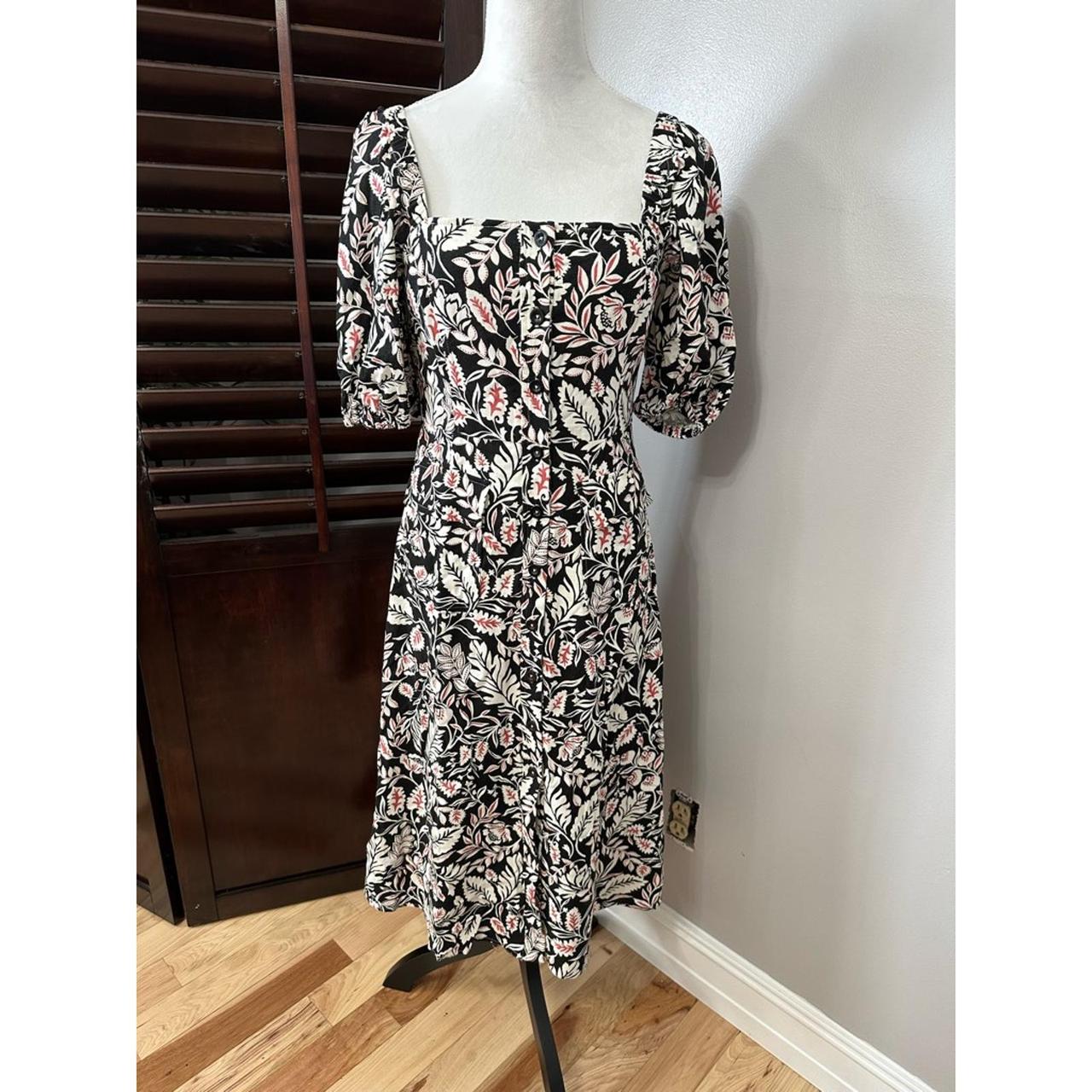 BCBGMAXAZRIA Womens A Line Dress Multicolor Floral Depop