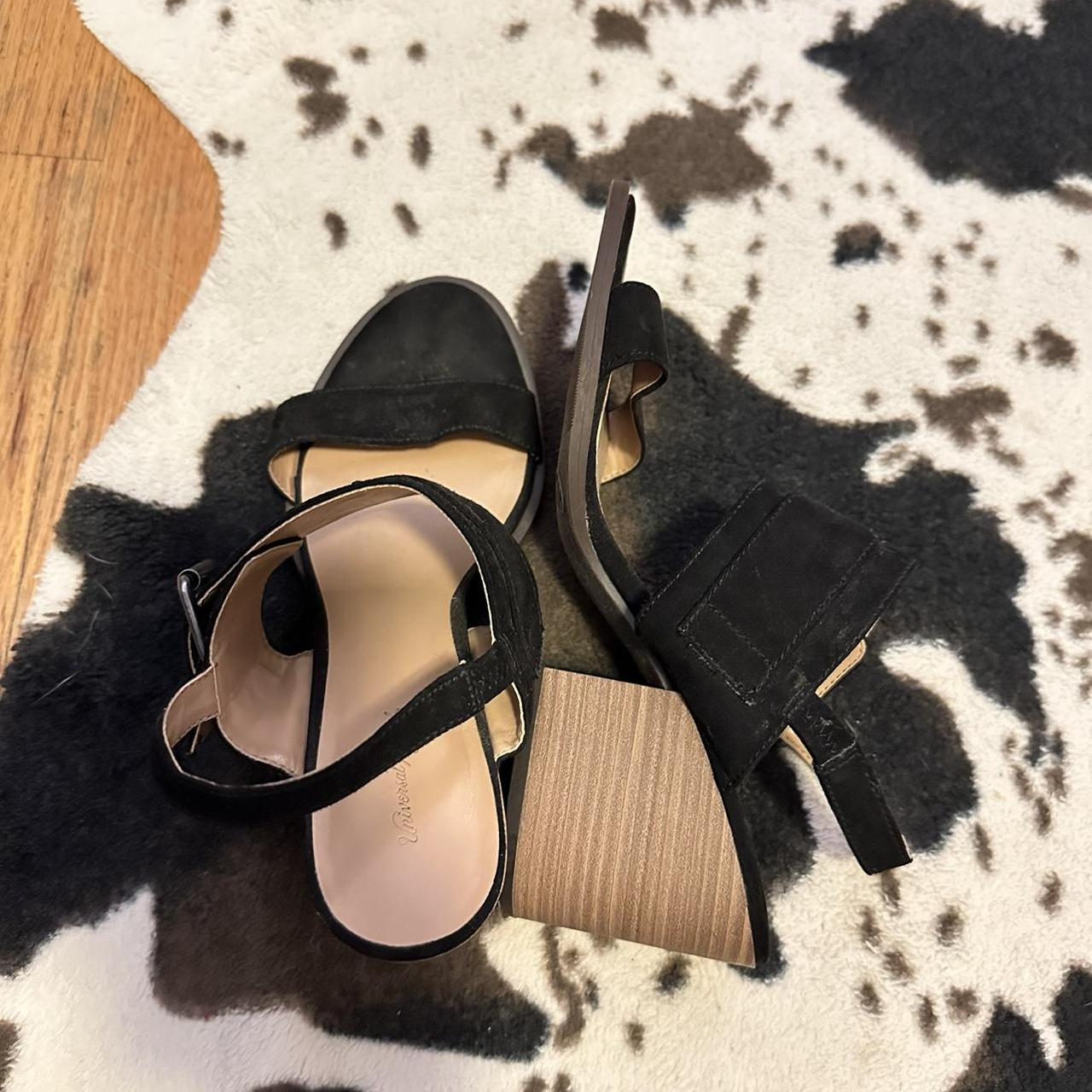 Target Women's Black Sandals Depop