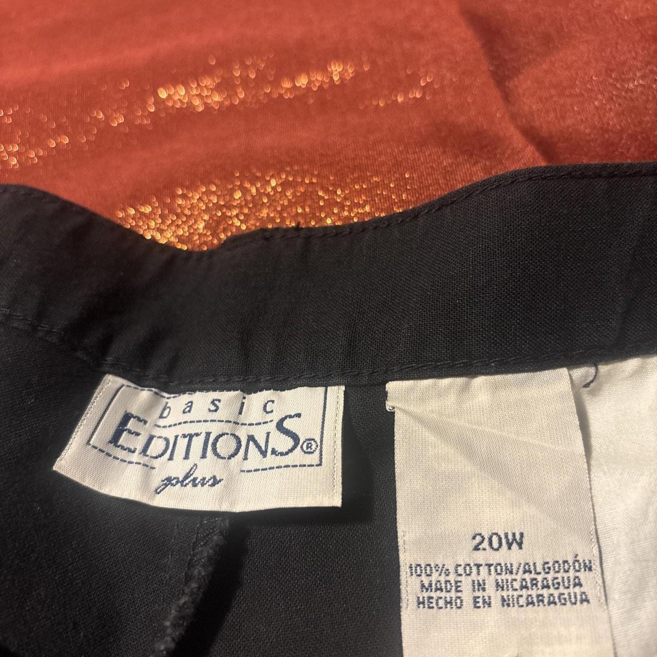 Basic Editions Women's Pants - Black - 20 – Basic… - image 3