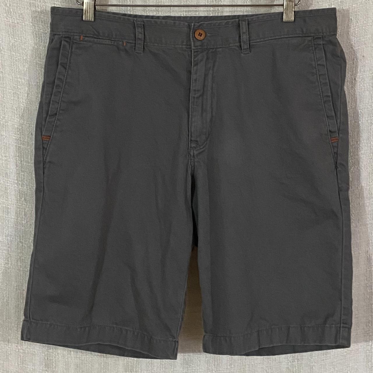 Tommy Bahama Relax Gray & Orange Logo Flat Front 10