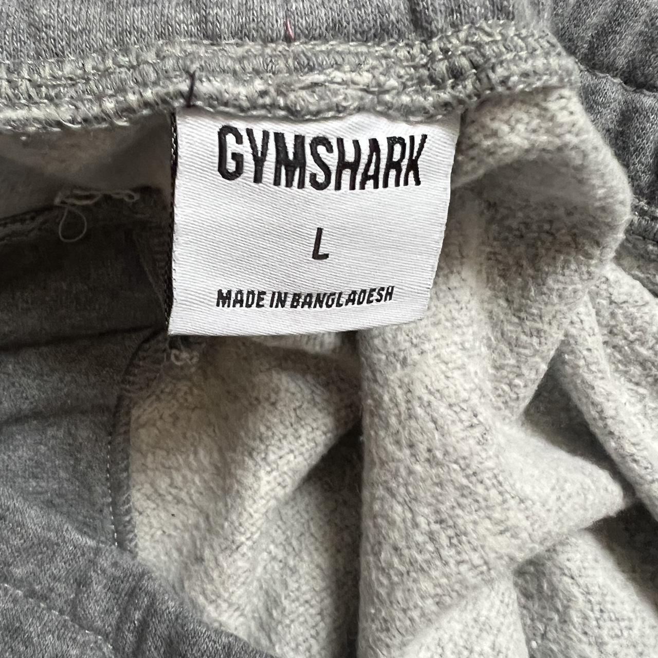 Gymshark Men's Grey and White Joggerstracksuits Depop