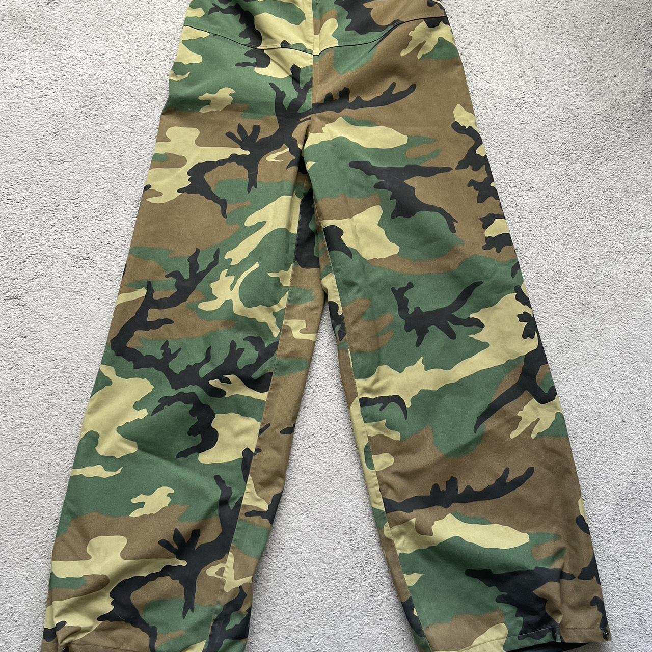 Vintage 90s authentic army trousers in dead stock... - Depop