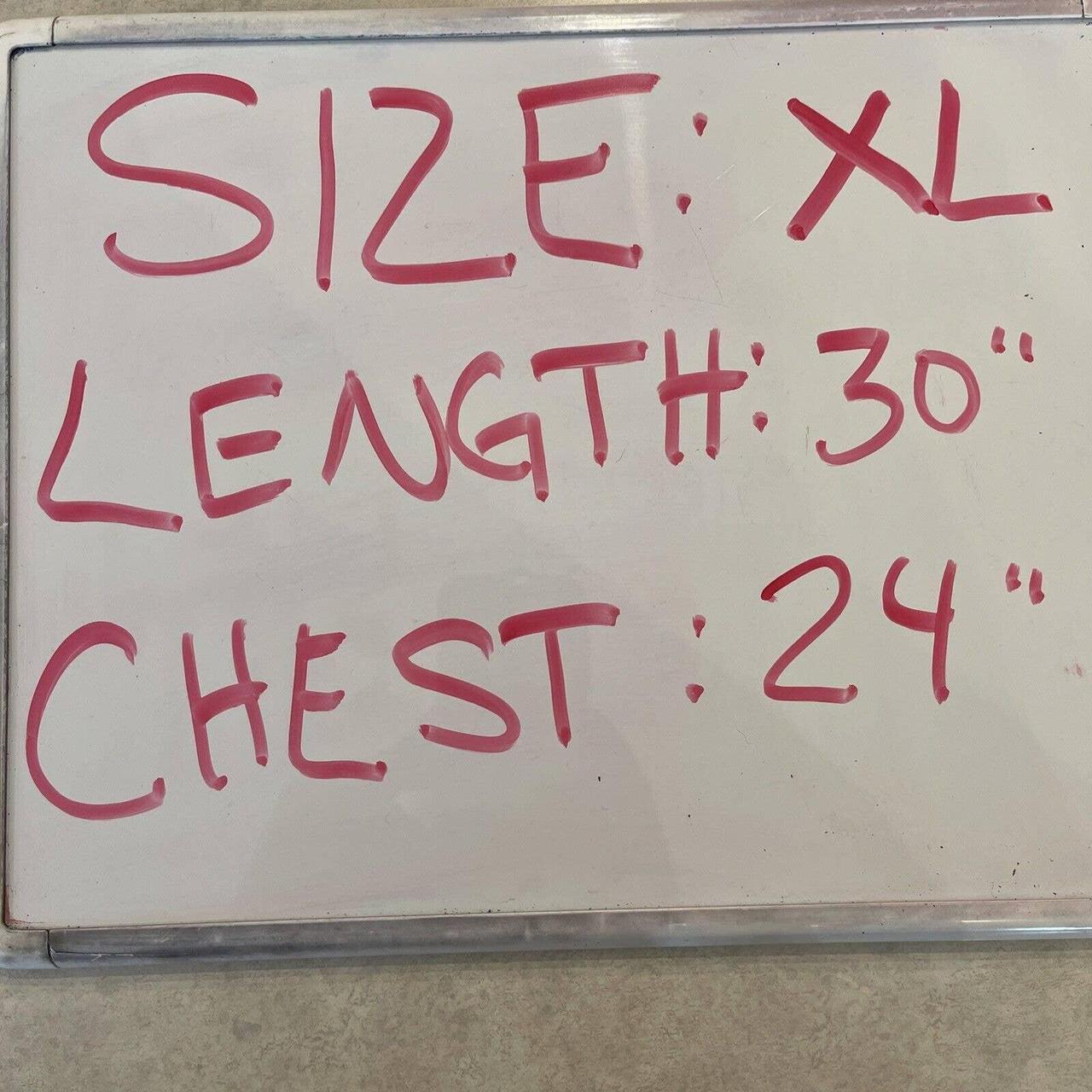 Size extra large length 30 inches chest 24... Depop