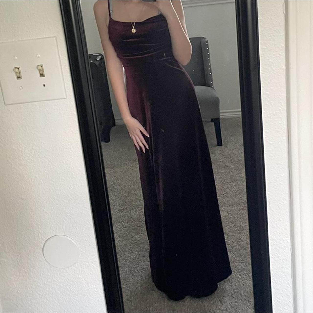 Windsor Women's Burgundy Dress Depop