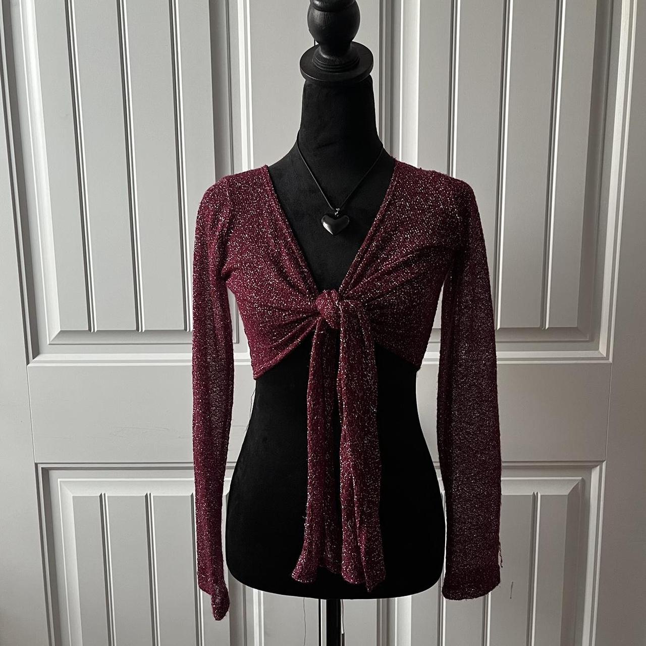 burgundy and silver tie