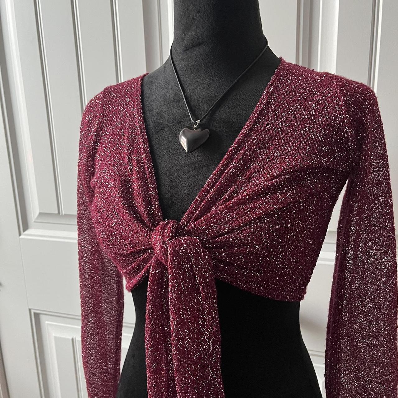 burgundy and silver tie