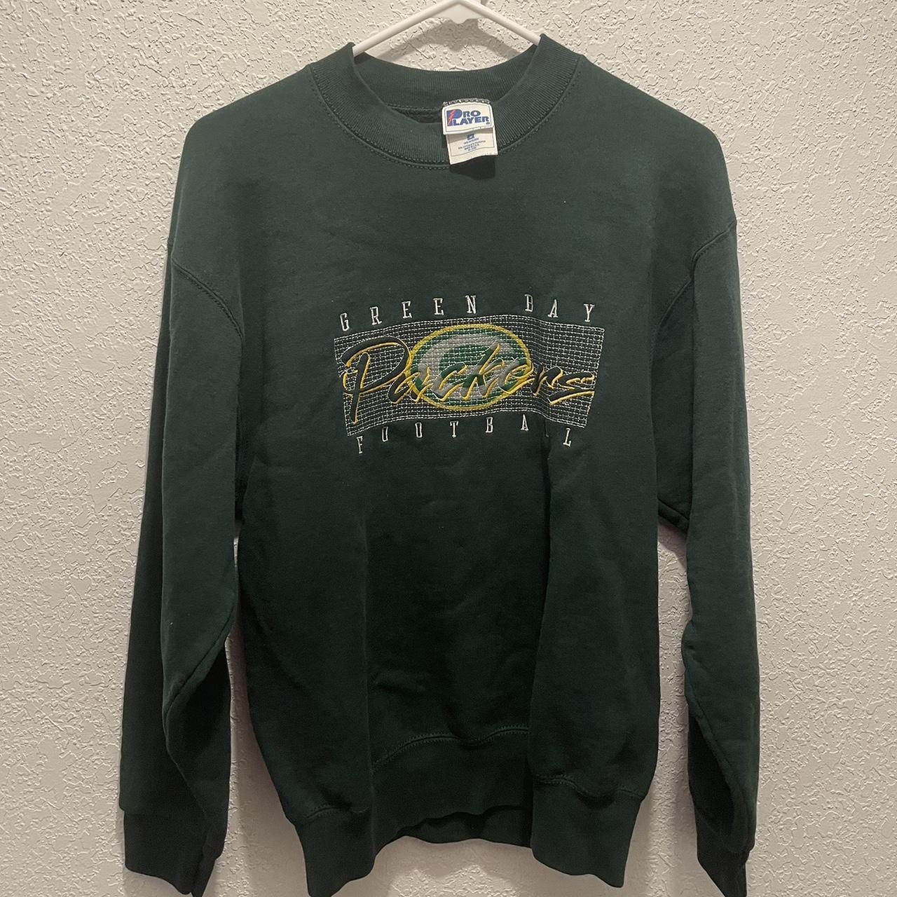 greenbay packers crewneck sweatshirt nfl pro line - Depop