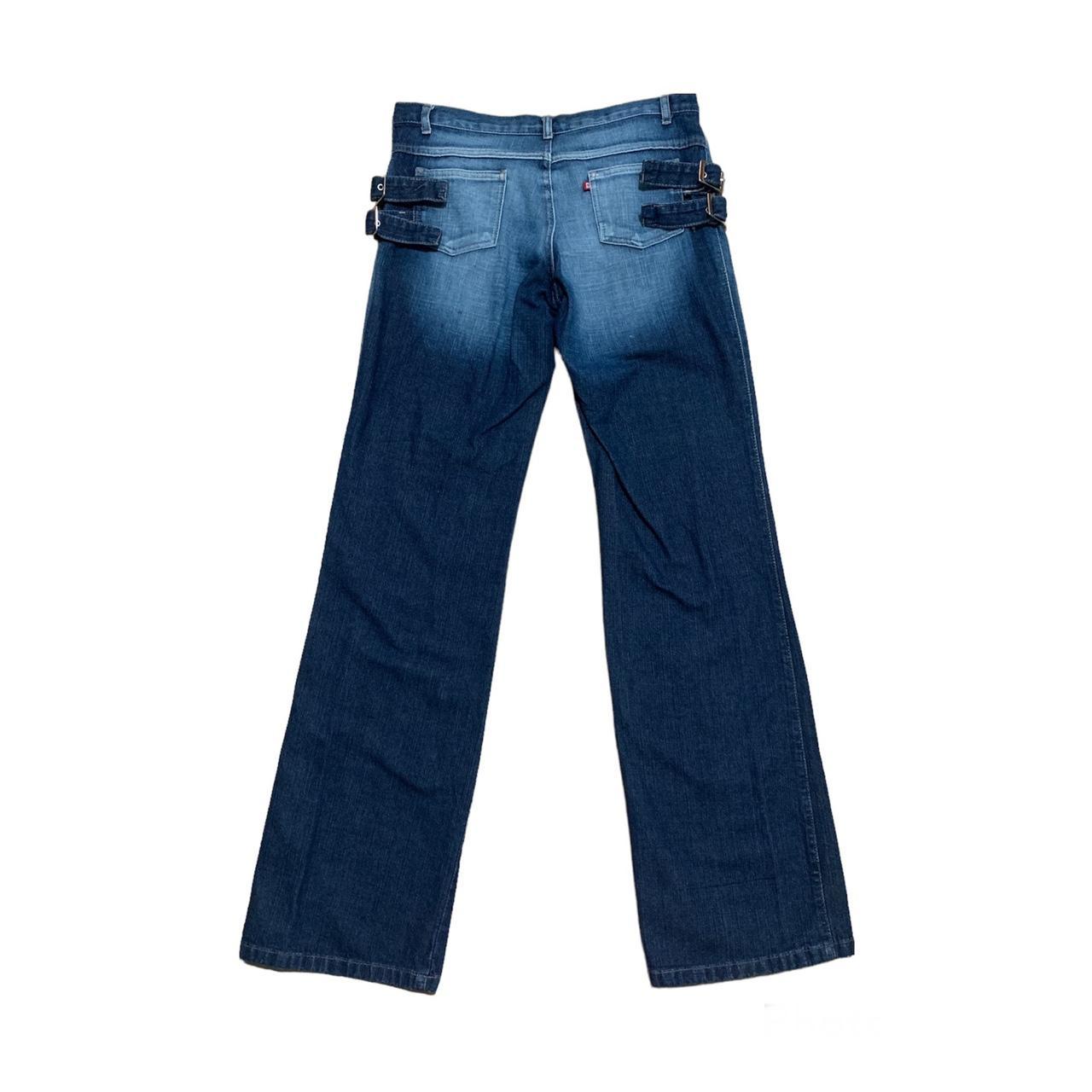 y2k low rise buckle jeans ༄ ⋆ ˚｡⋆୨୧ ⋆ 。• *₊°。... Depop