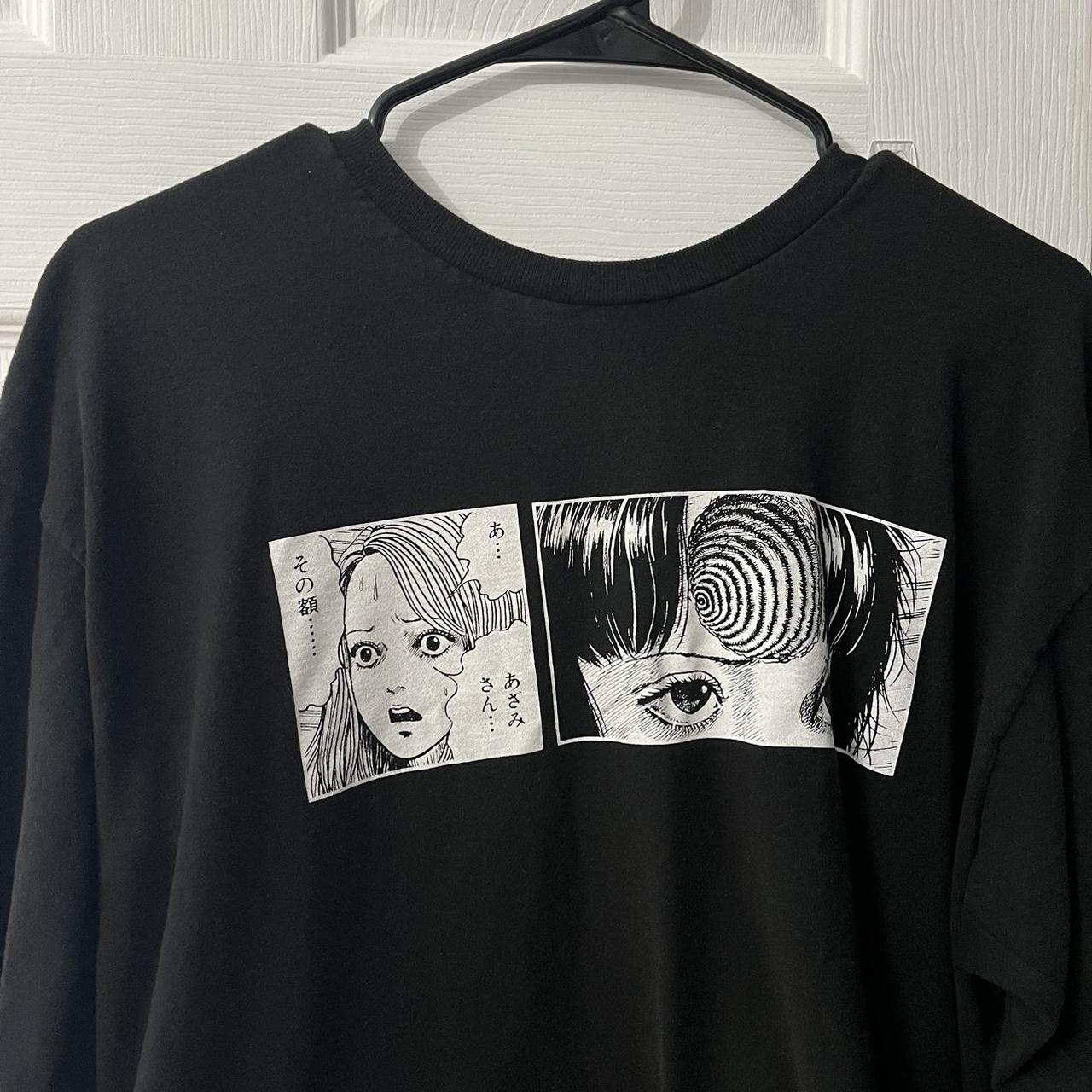 🌀 Junji Ito Uzumaki Shirt — Long Sleeve — US Size... - Depop