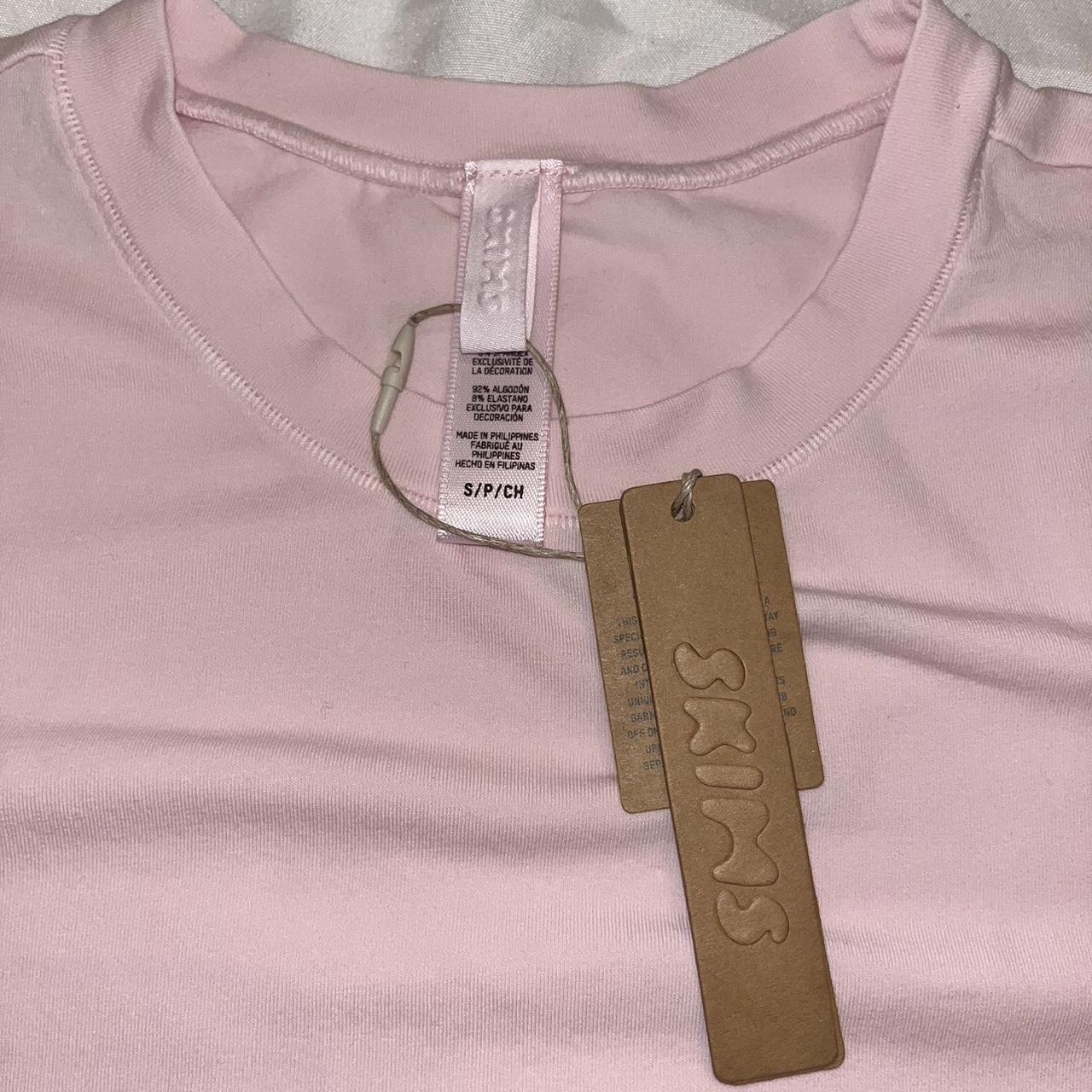 Skims Women's Pink Shirt | Depop