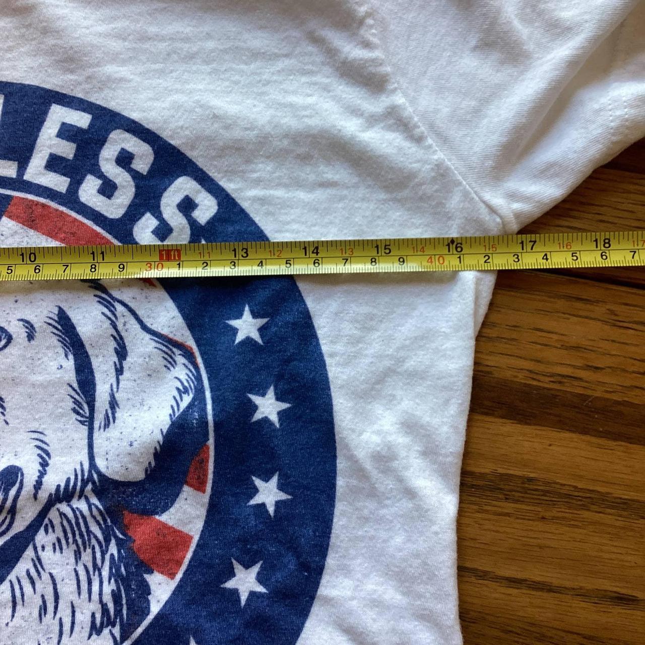 Tultex brand tee shirt with “Dog Bless America”... Depop