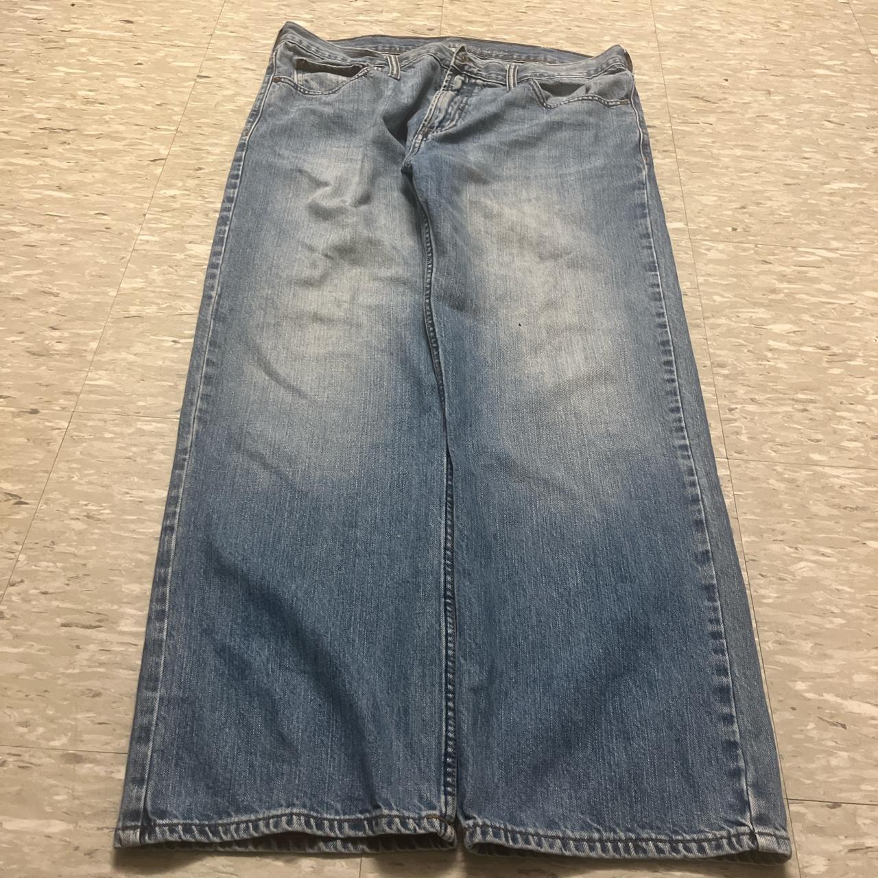 Vintage BAGGY Y2k Jeans Size - 36/30 Leg Opening... - Depop