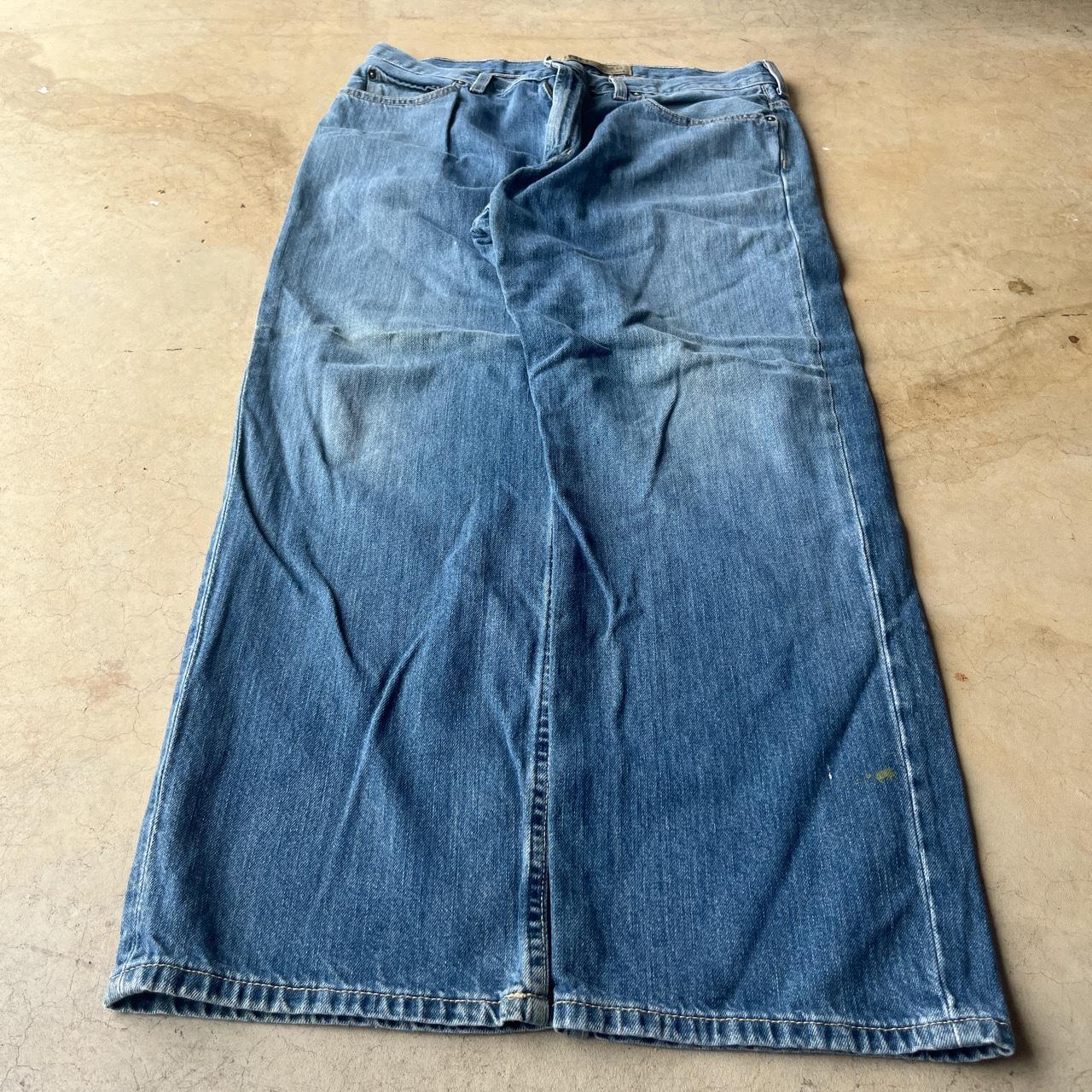 Vintage y2k baggy jean size - 36/30 leg opening- 9... - Depop