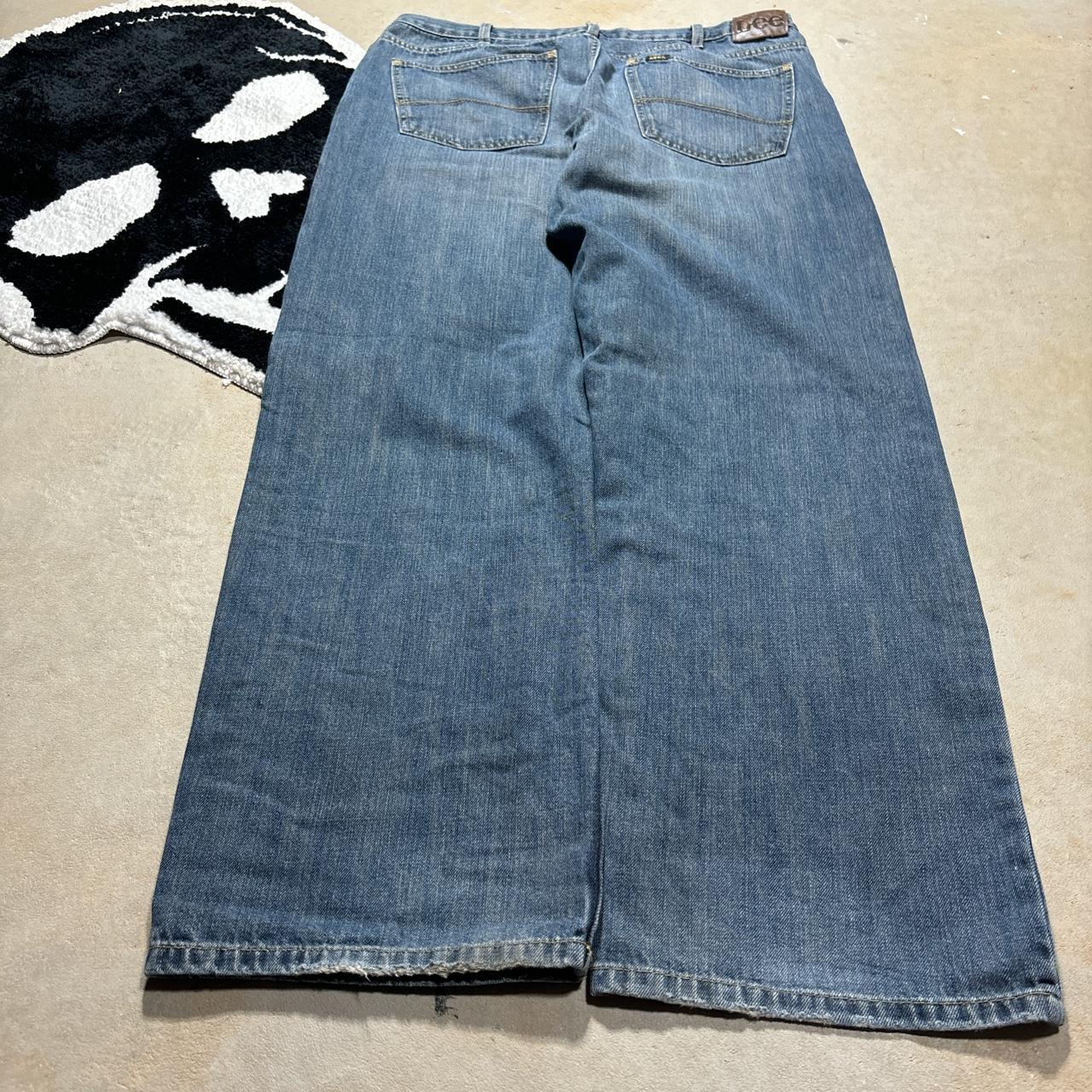 Y2k grunge baggy jeans size - 36/32 leg opening... - Depop