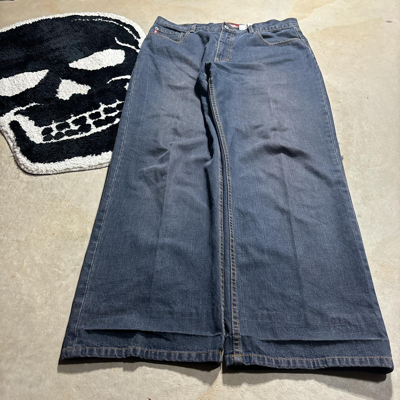 y2k grunge baggy jeans size - 36/32 leg opening -... - Depop