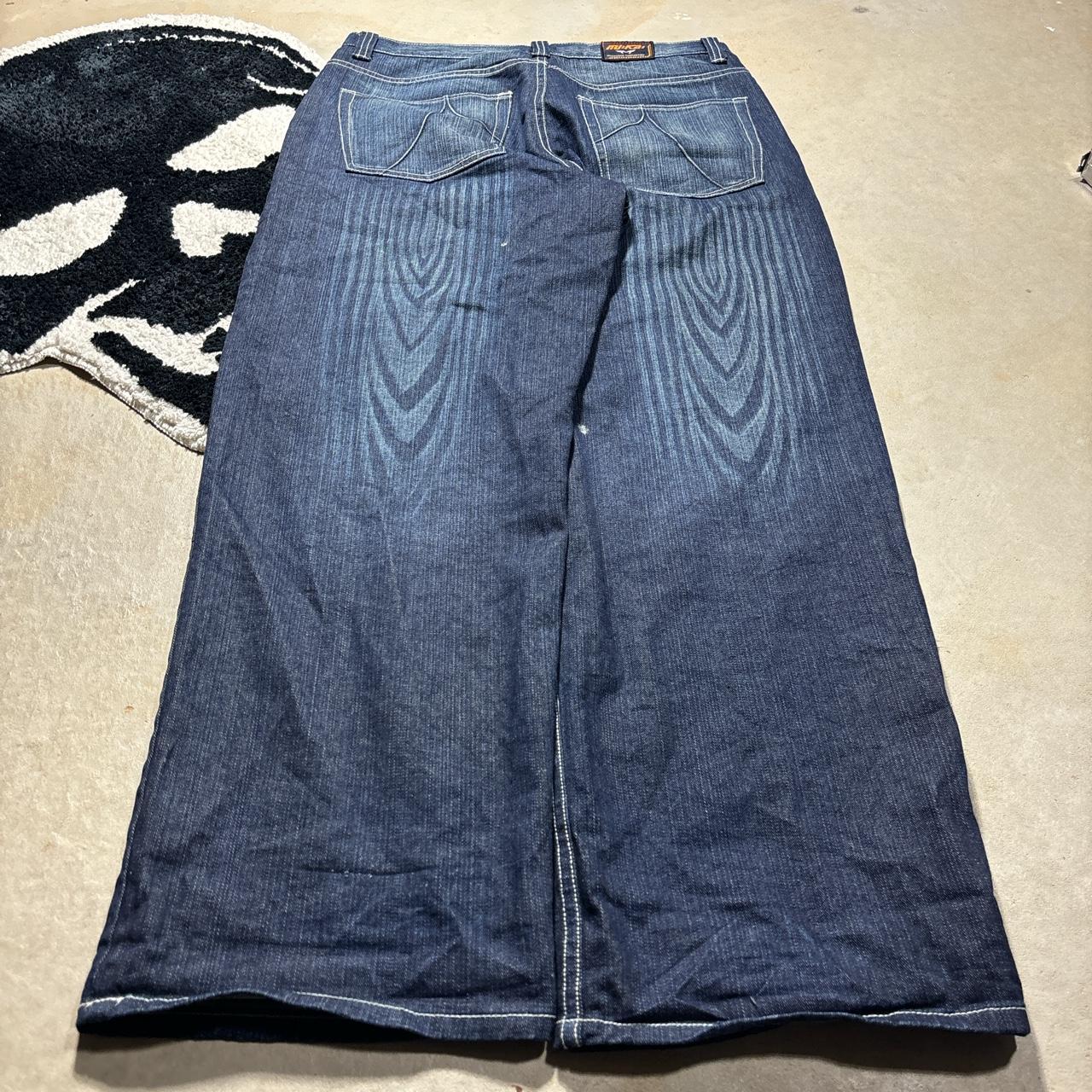 y2k grunge baggy jeans size - 36/34 leg opening... - Depop