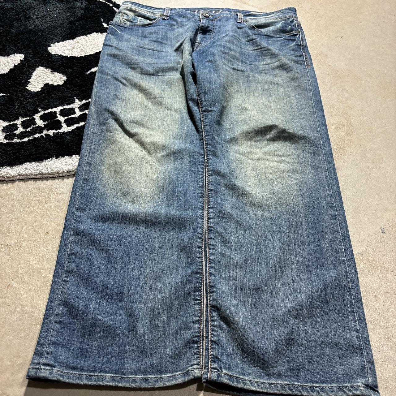 y2k grunge baggy jeans size - 38/30 leg opening -... - Depop